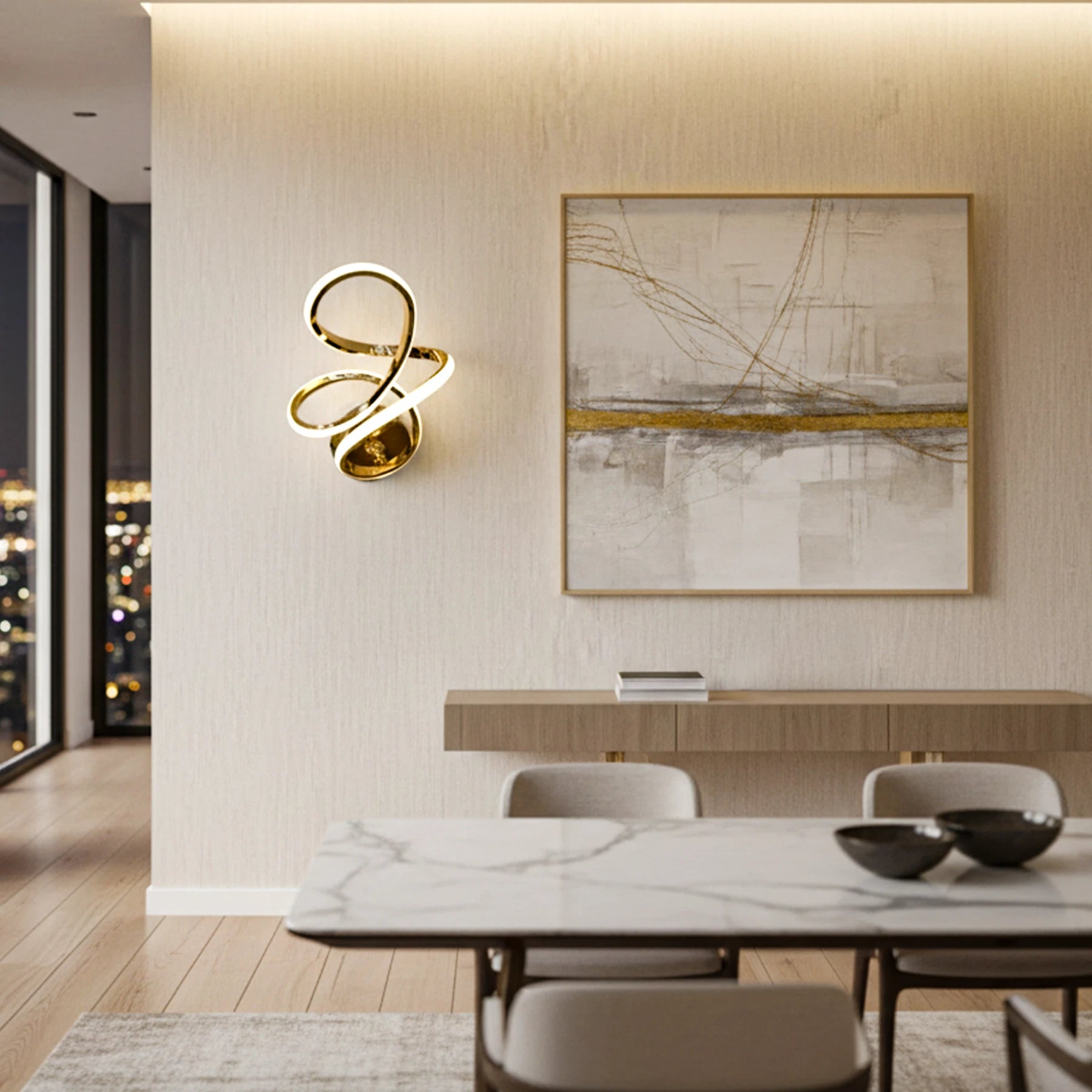 Abeeha Infinity Loop LED Sconce