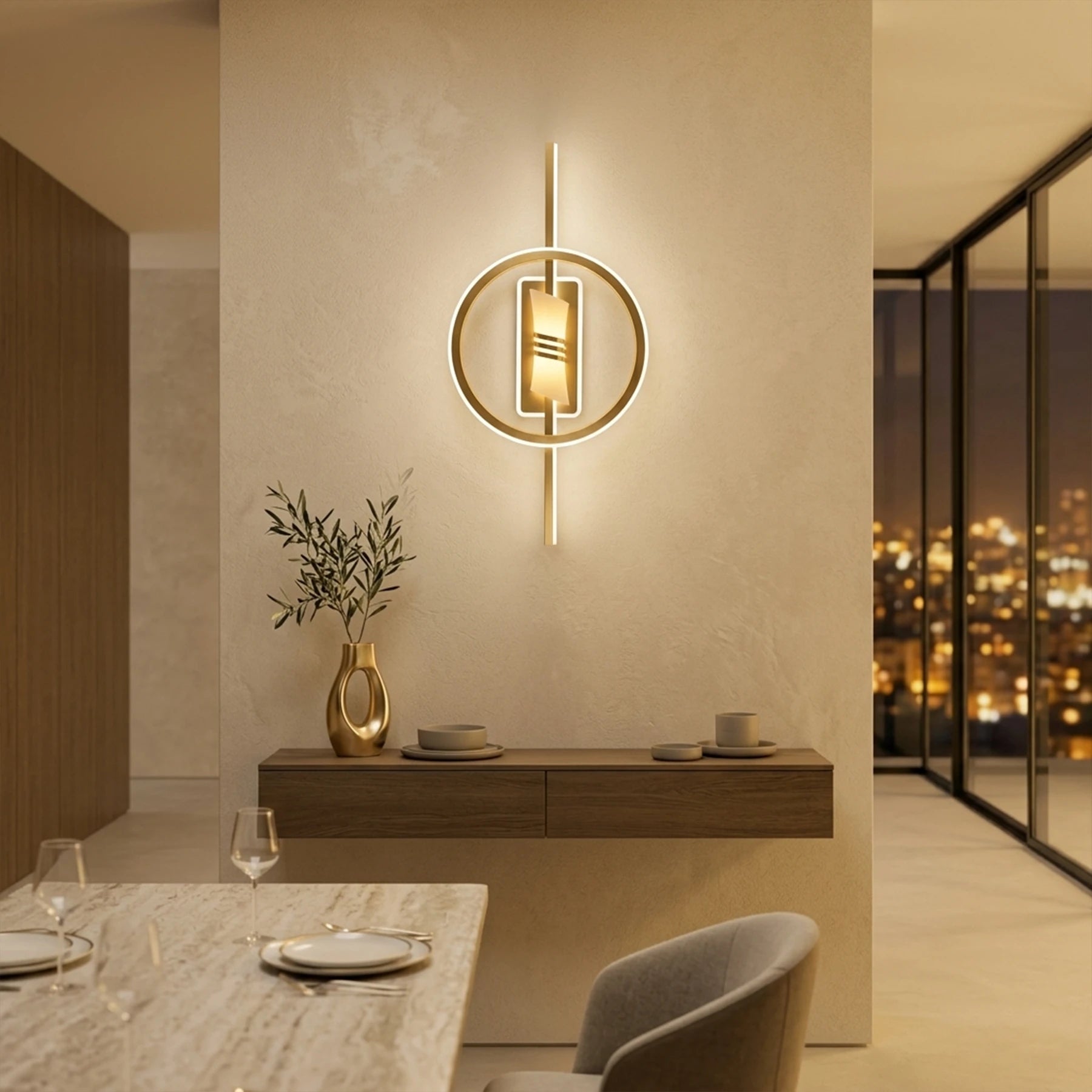 Celestial Halo – Integrated LED Modern Ceiling Flush Mount