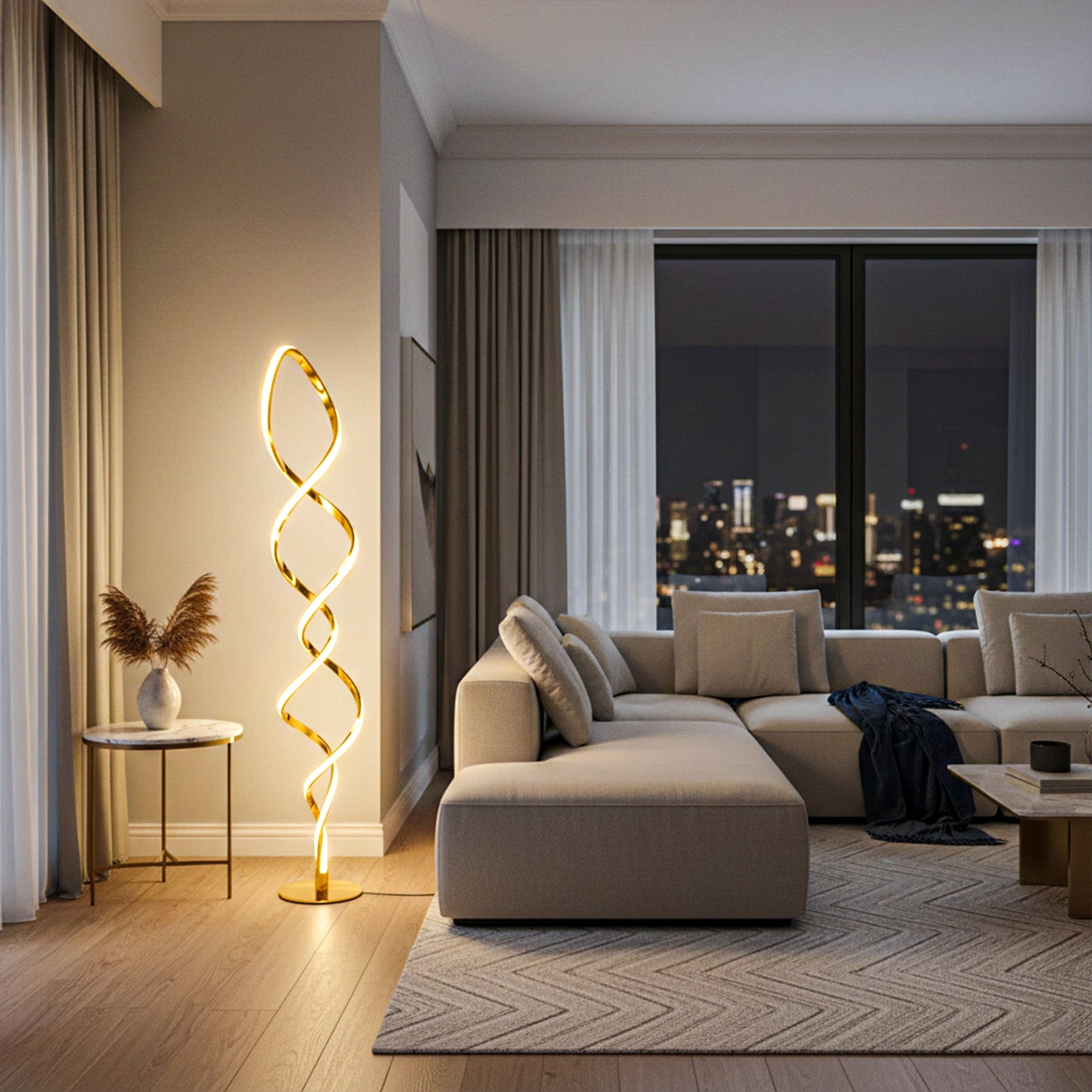 Aura Helix LED Floor Lamp
