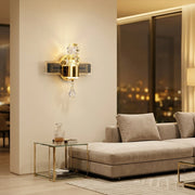 Abeeha Crystal Prism LED Sconce – Modern Luxury Wall Light