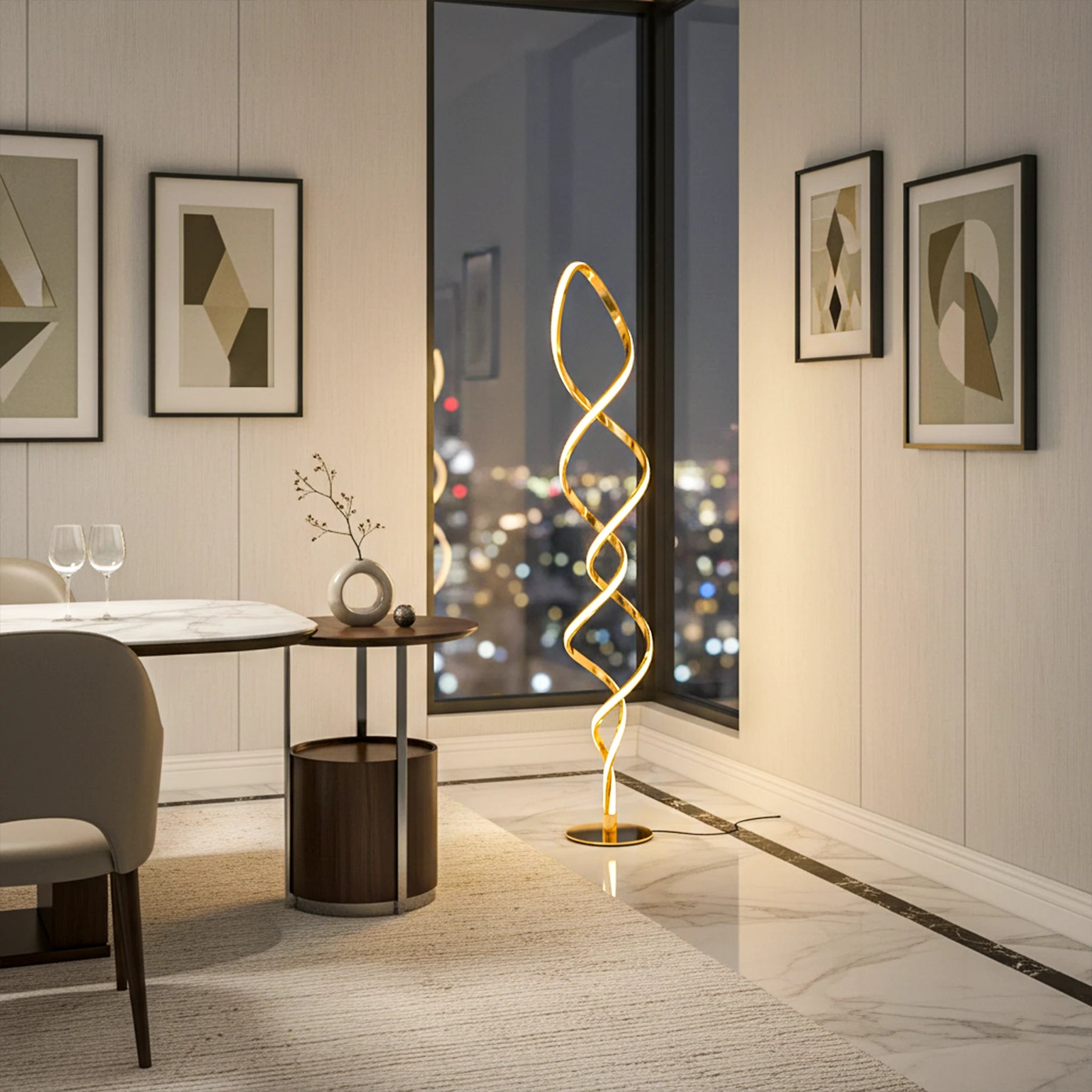 Aura Helix LED Floor Lamp