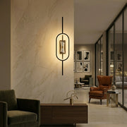 Abeeha Meridian Capsule LED Sconce – Matte Black Wall Light