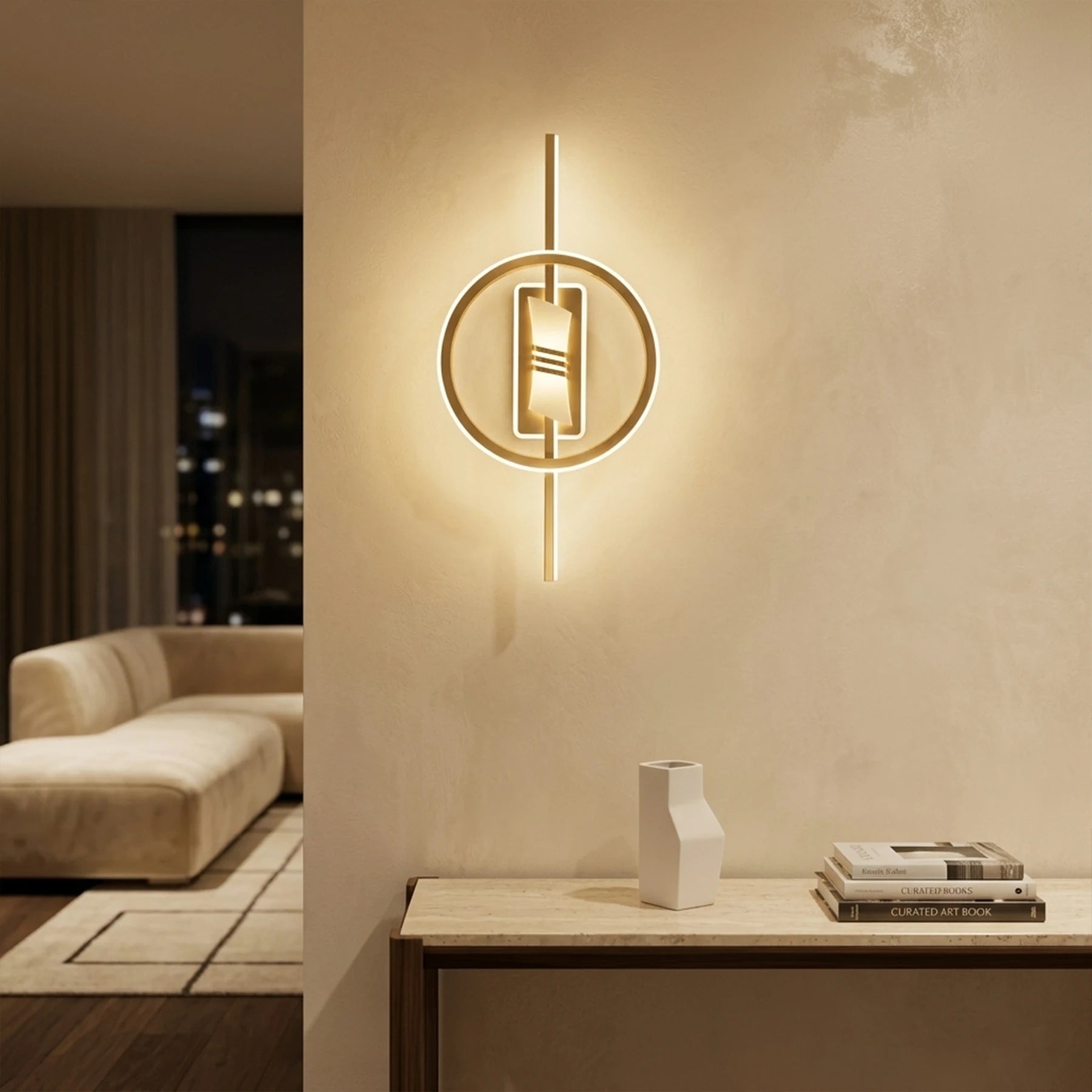 Abeeha Celestial Halo – Integrated LED Modern Ceiling Flush Mount