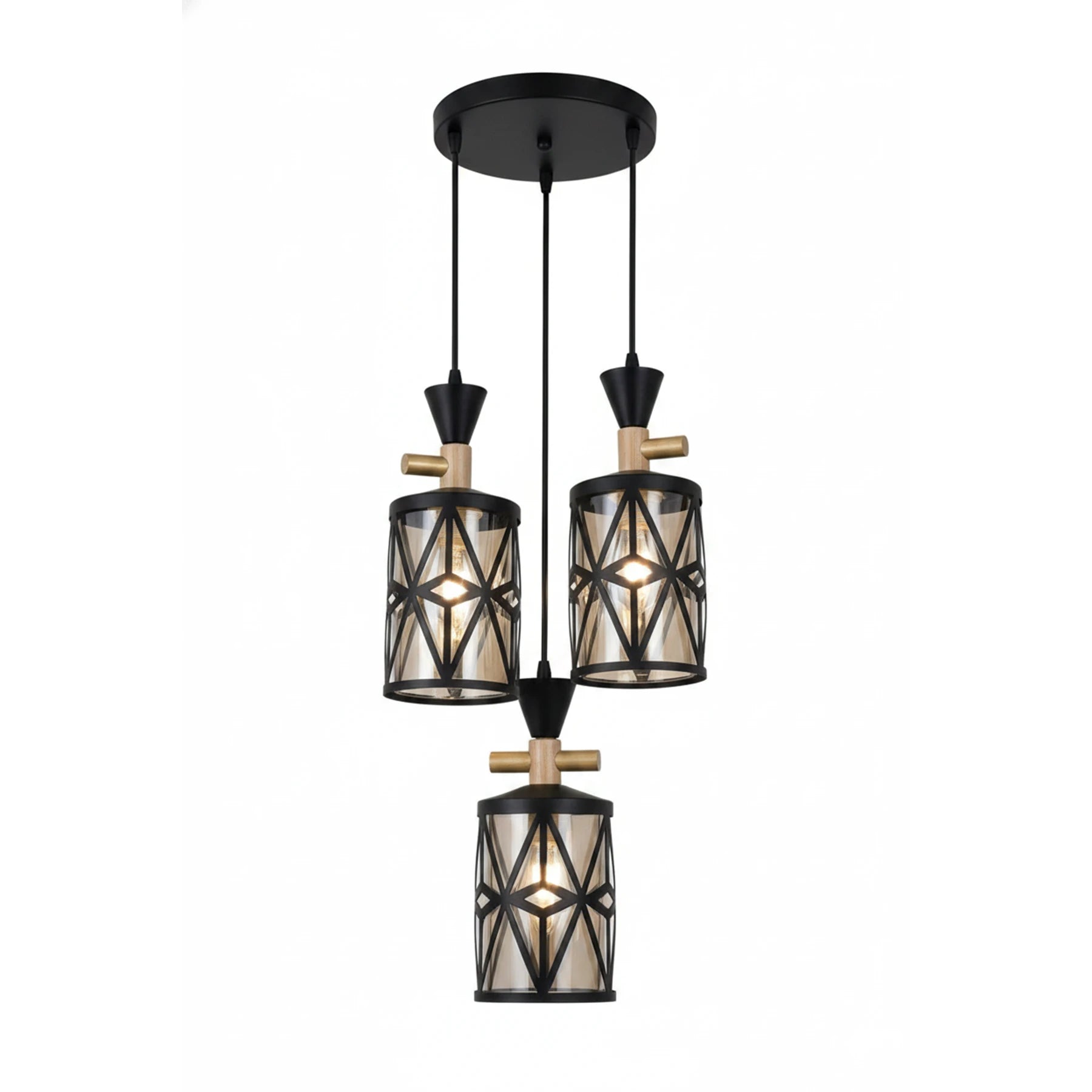 Abeeha Geometric Cluster Pendant