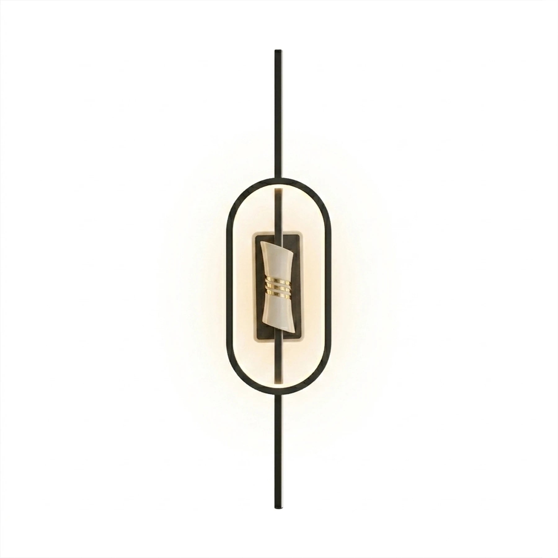 Abeeha Meridian Capsule LED Sconce – Matte Black Wall Light