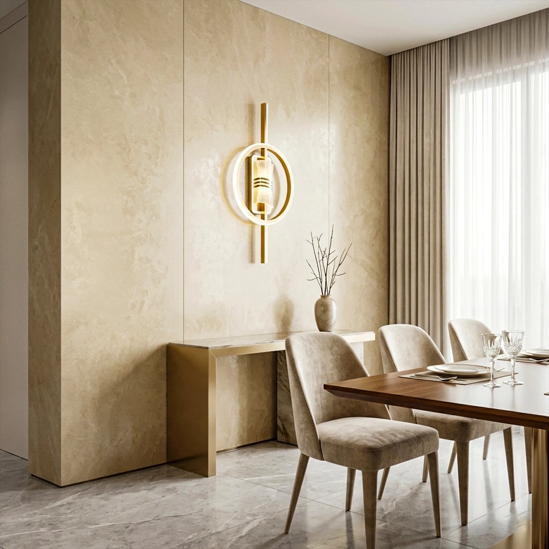 Celestial Halo – Integrated LED Modern Ceiling Flush Mount