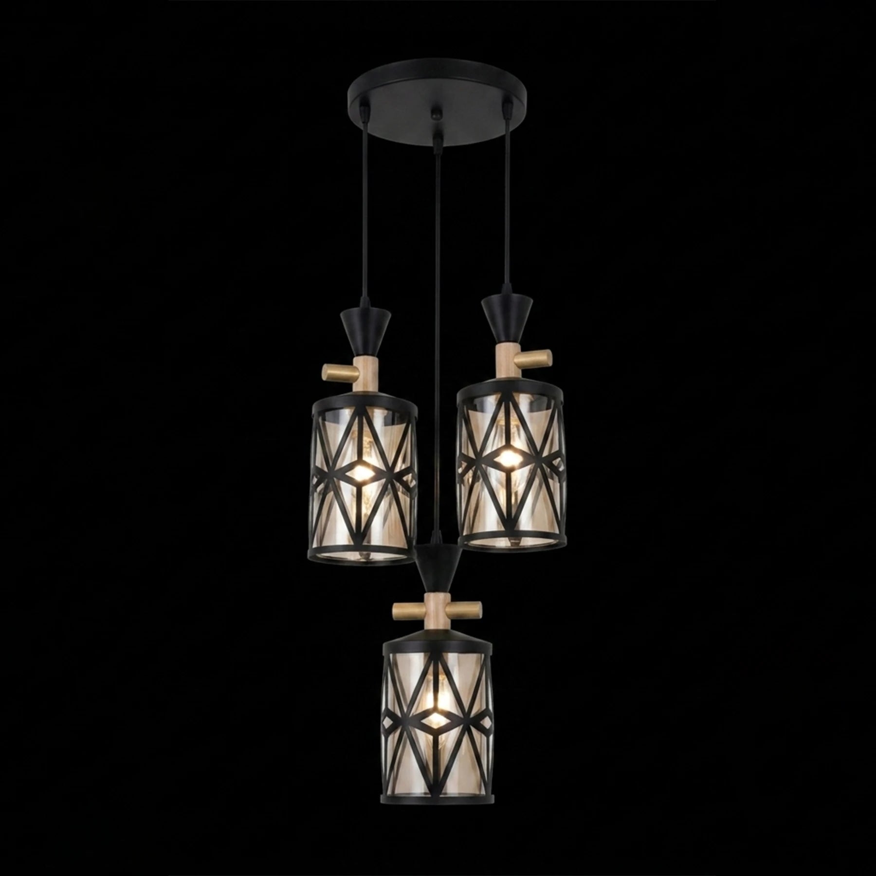 Abeeha Geometric Cluster Pendant