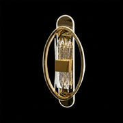 Crystal Core Orbit Sconce – Modern Gold Wall Light | Abeeha Lighting