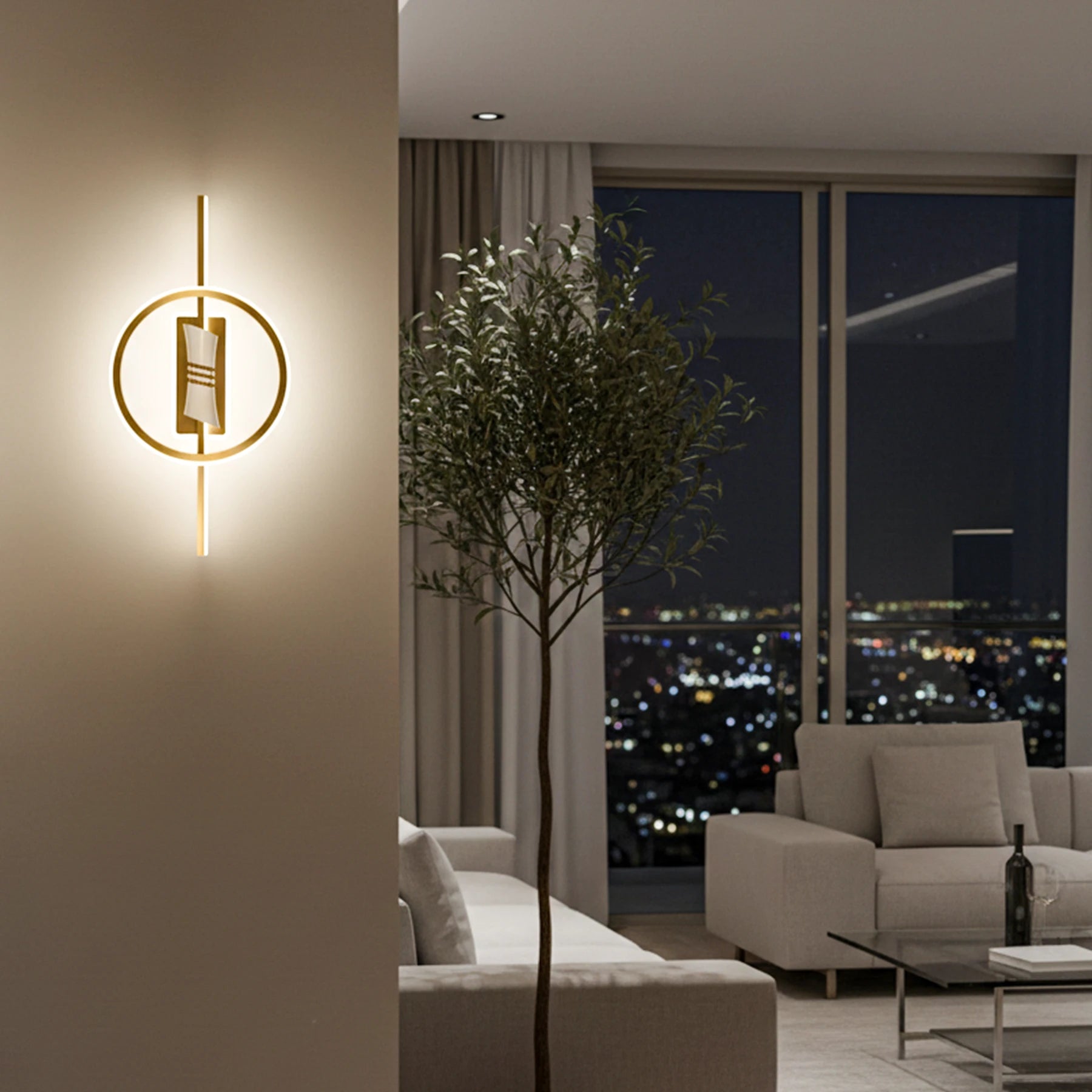 Abeeha Celestial Halo – Integrated LED Modern Ceiling Flush Mount