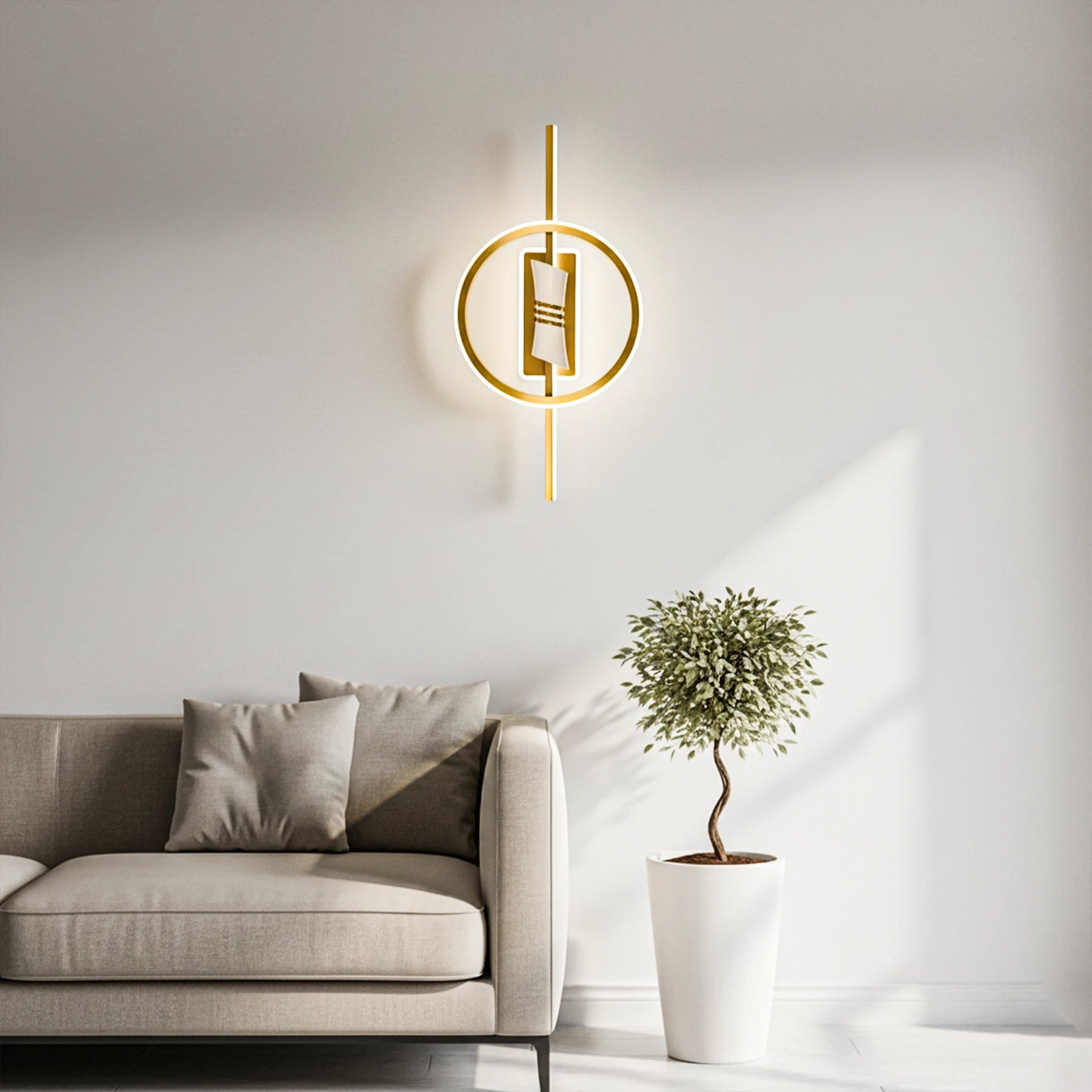 Celestial Halo – Integrated LED Modern Ceiling Flush Mount