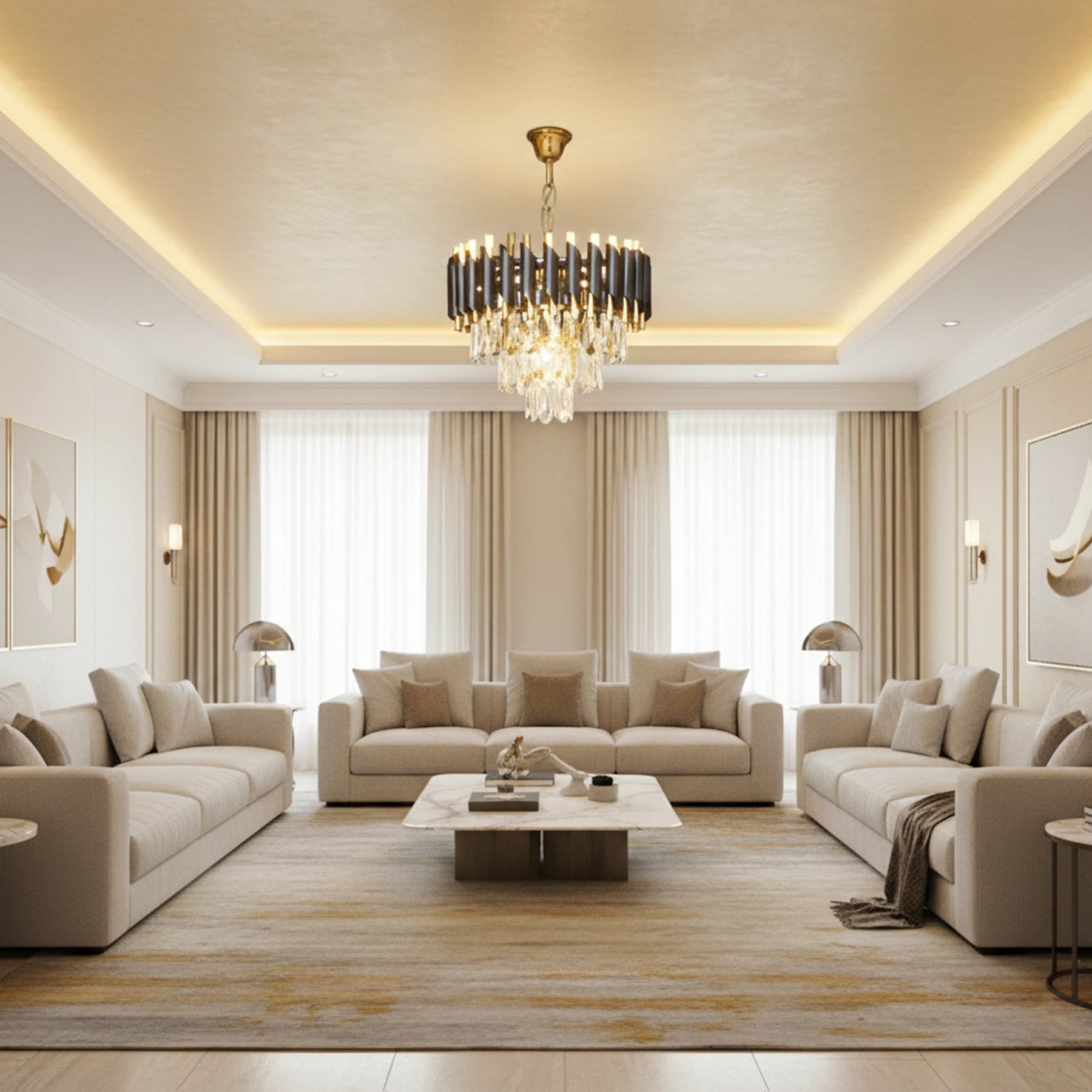 Abeeha Aurora Tiered Chandelier