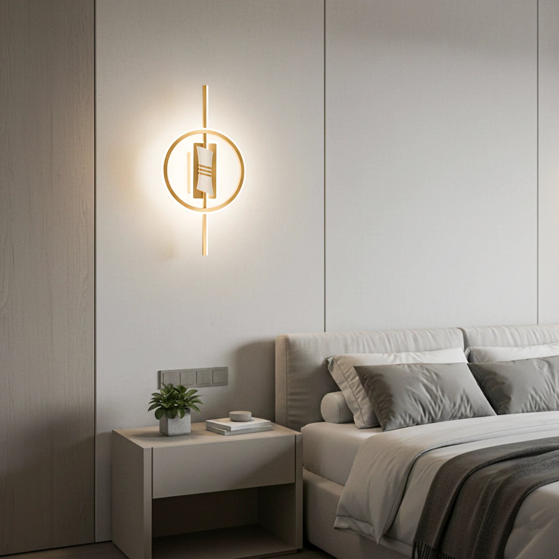 Celestial Halo – Integrated LED Modern Ceiling Flush Mount