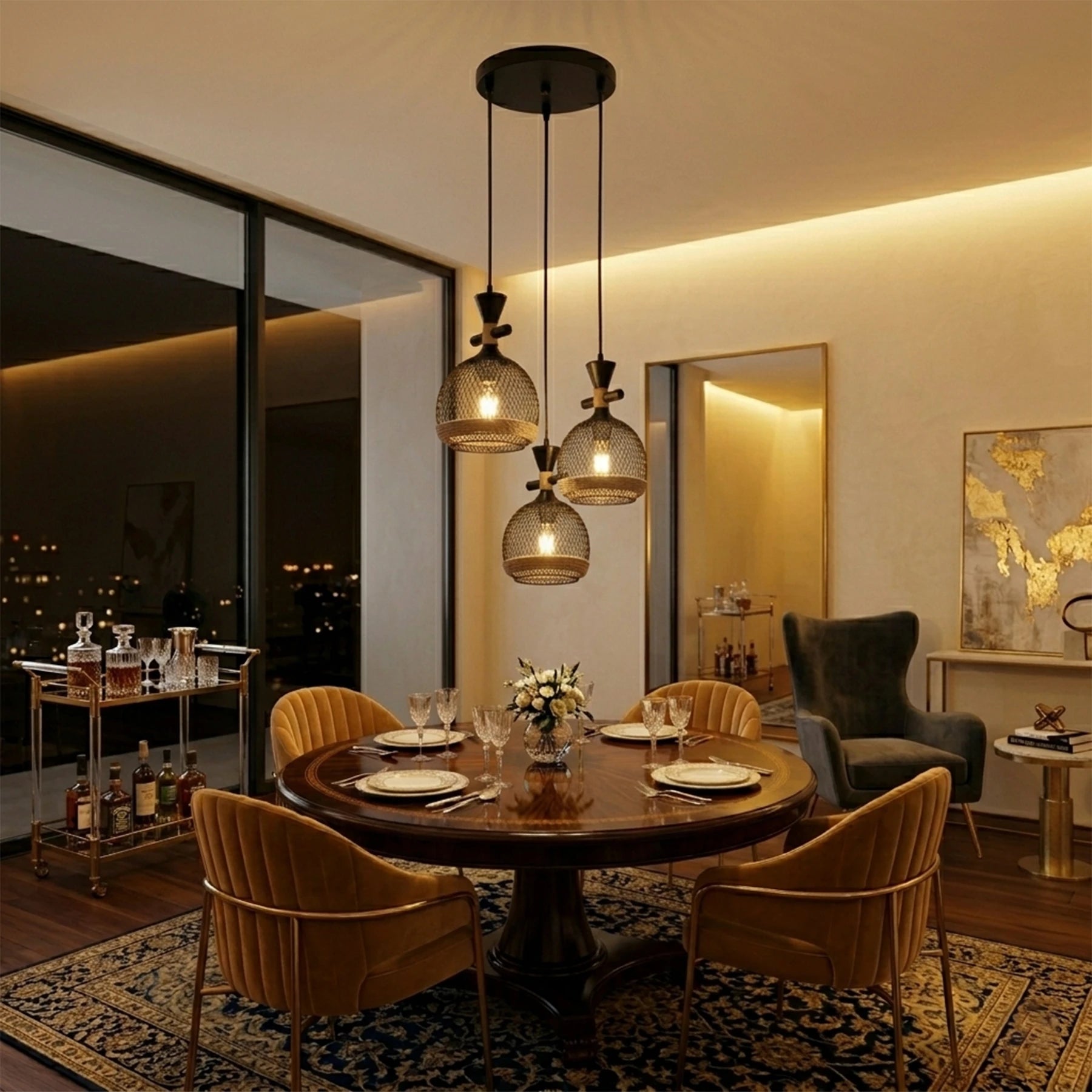 Abeeha Onyx Globe Cluster