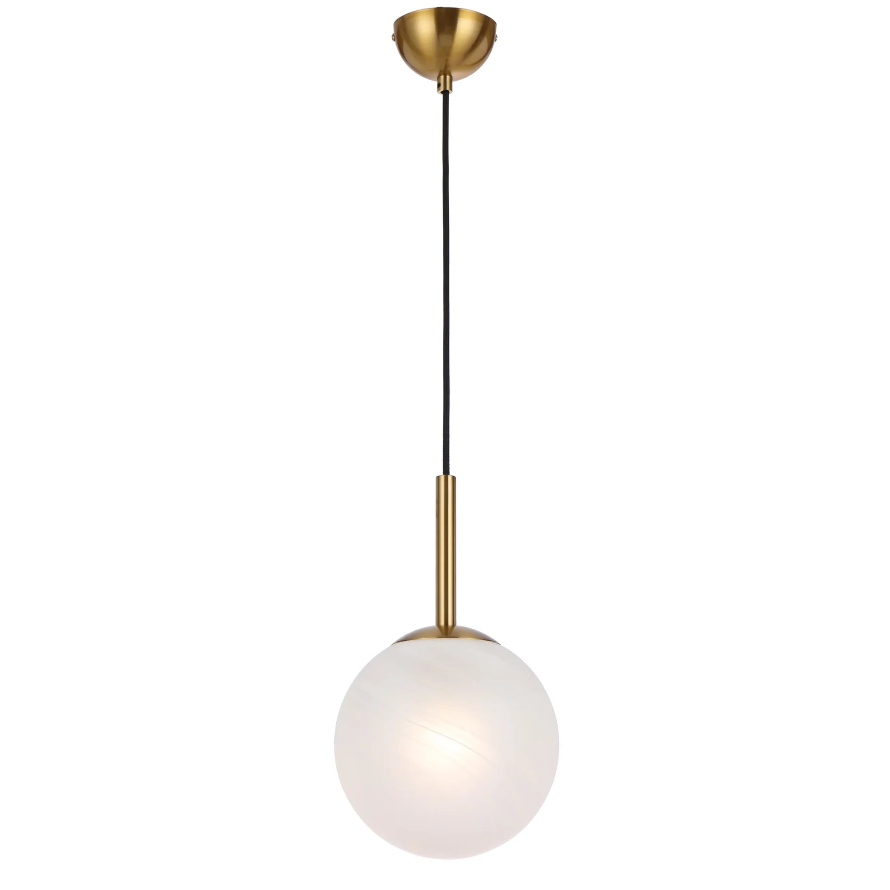Bally 8 Pendant – Antique Gold / Alabastro Marble