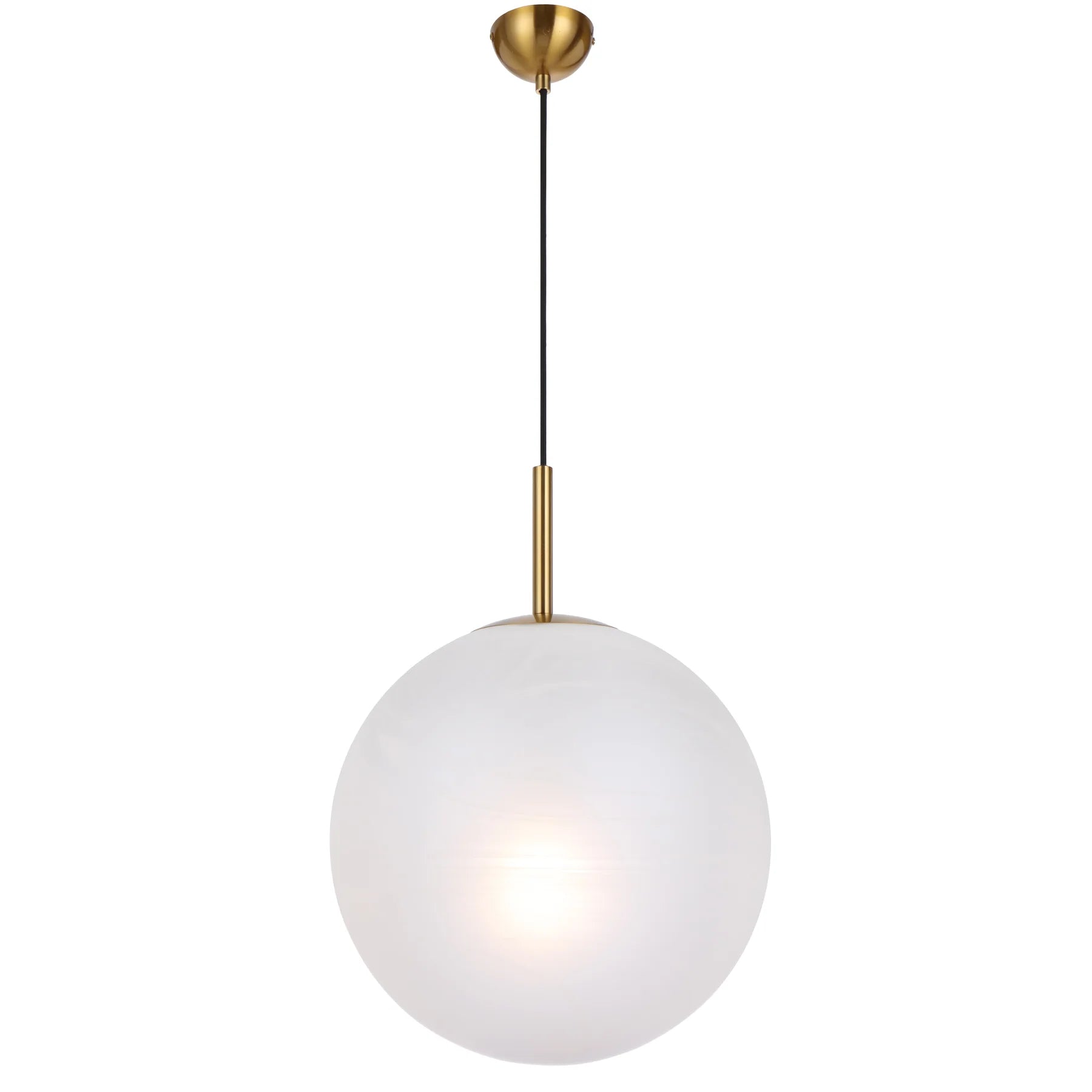 Bally 16 Pendant – Antique Gold / Alabastro Marble
