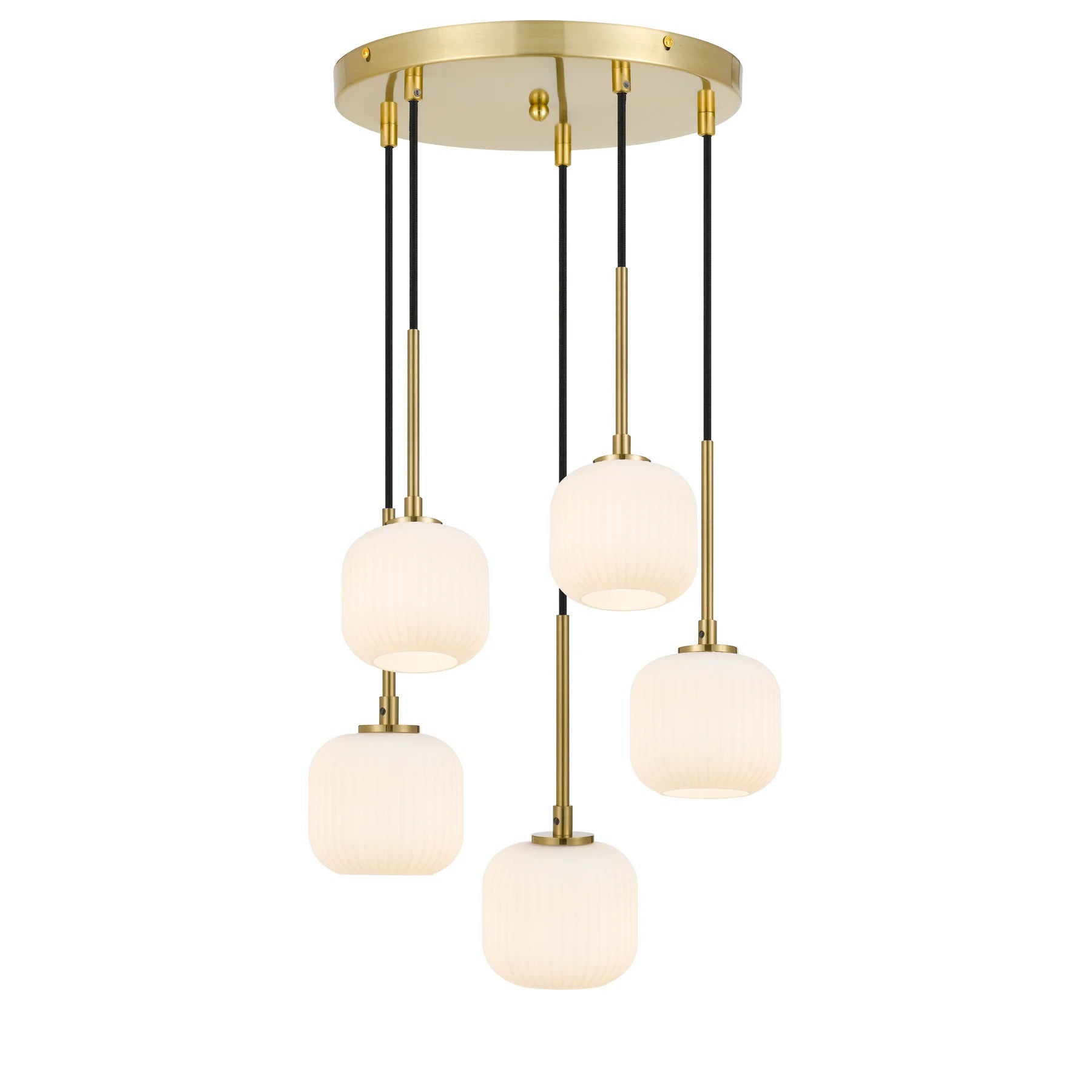 Bobo 5 Pendant – Antique Gold / Opal Matt