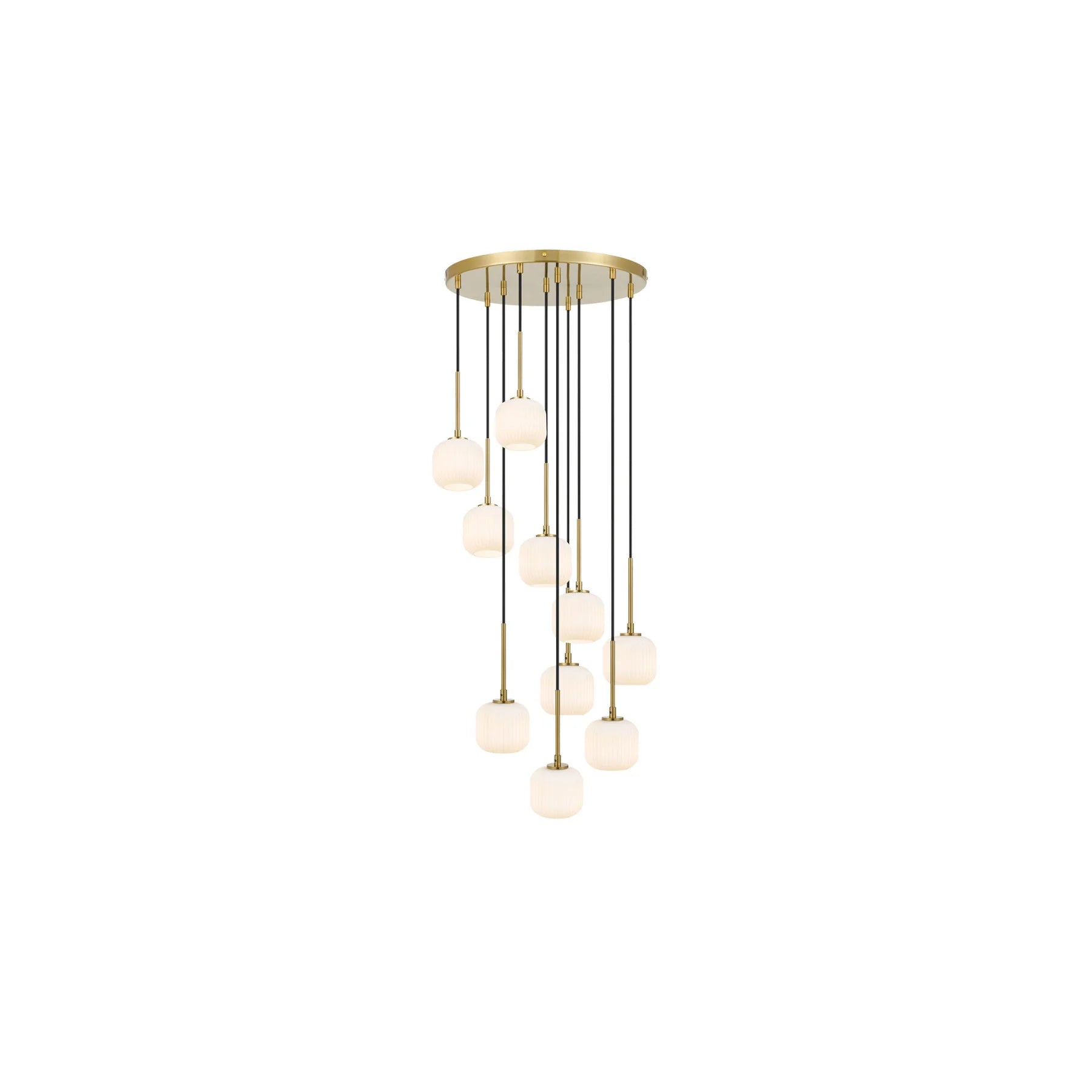 Bobo 10 Pendant – Antique Gold/Opal Matt