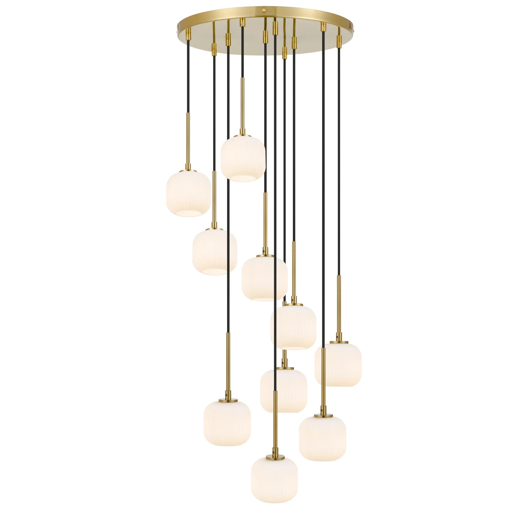 Bobo 10 Pendant – Antique Gold/Opal Matt