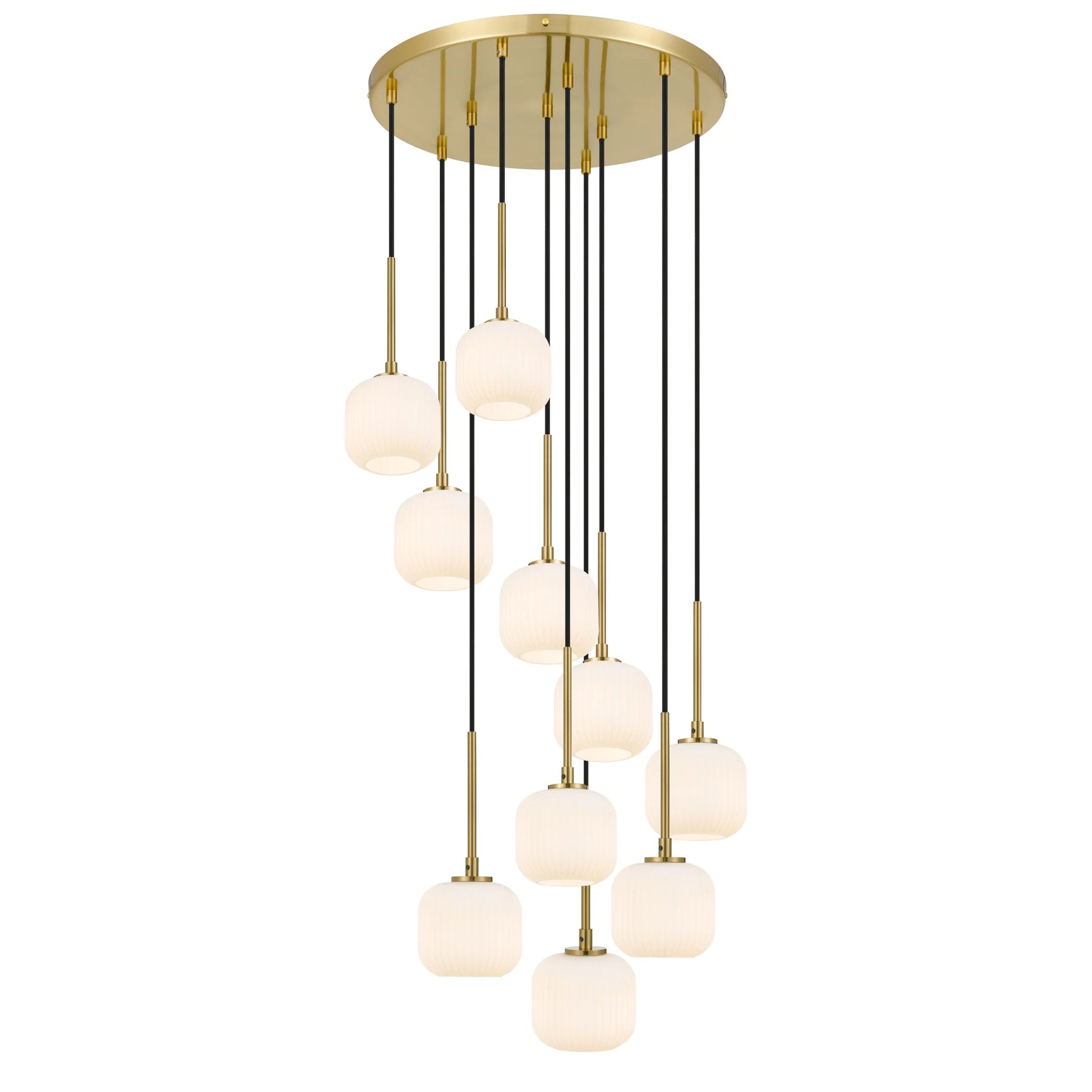 Bobo 10 Pendant – Antique Gold/Opal Matt