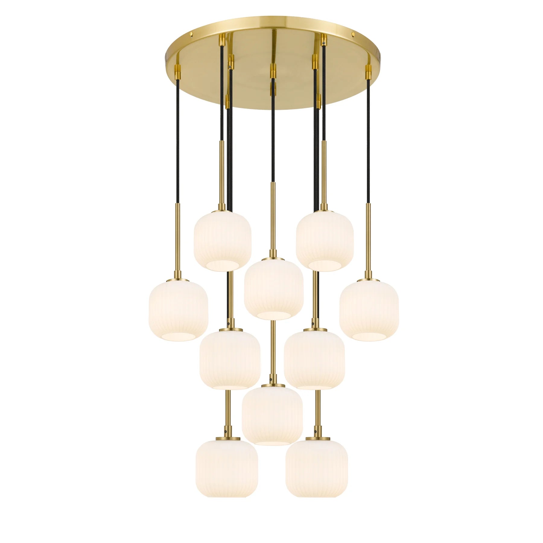 Bobo 10 Pendant – Antique Gold/Opal Matt
