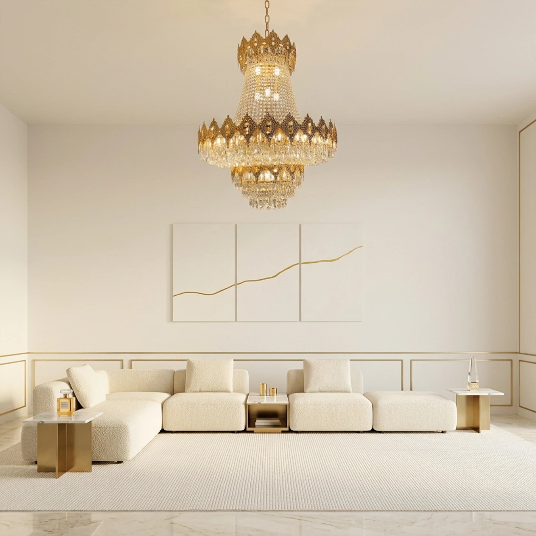 Elysian Cascade Crystal Chandelier