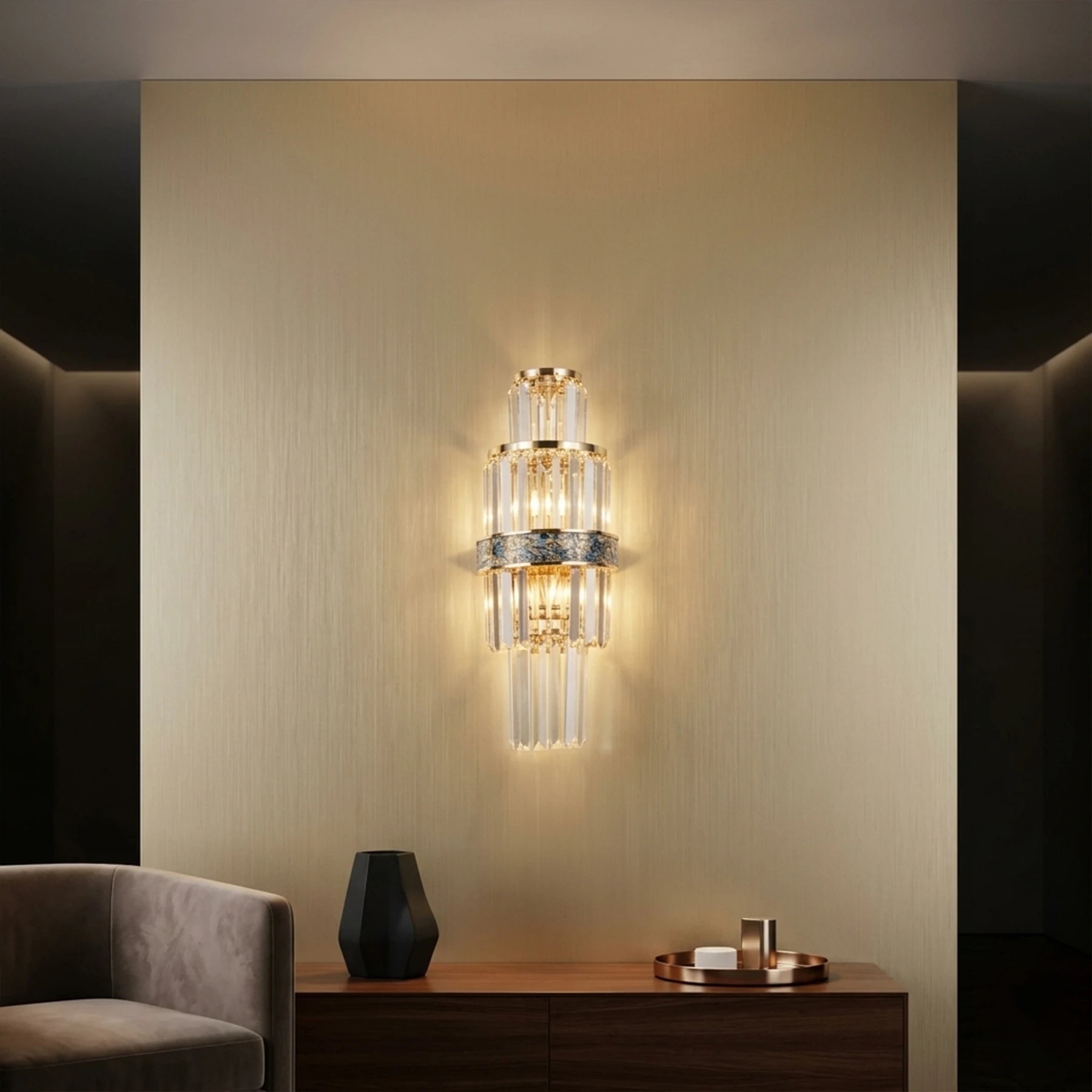 The Selene Ribbed Wall Sconce