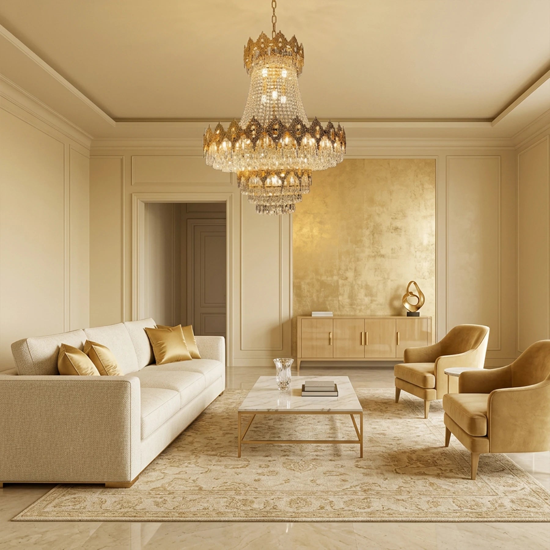 Elysian Cascade Crystal Chandelier