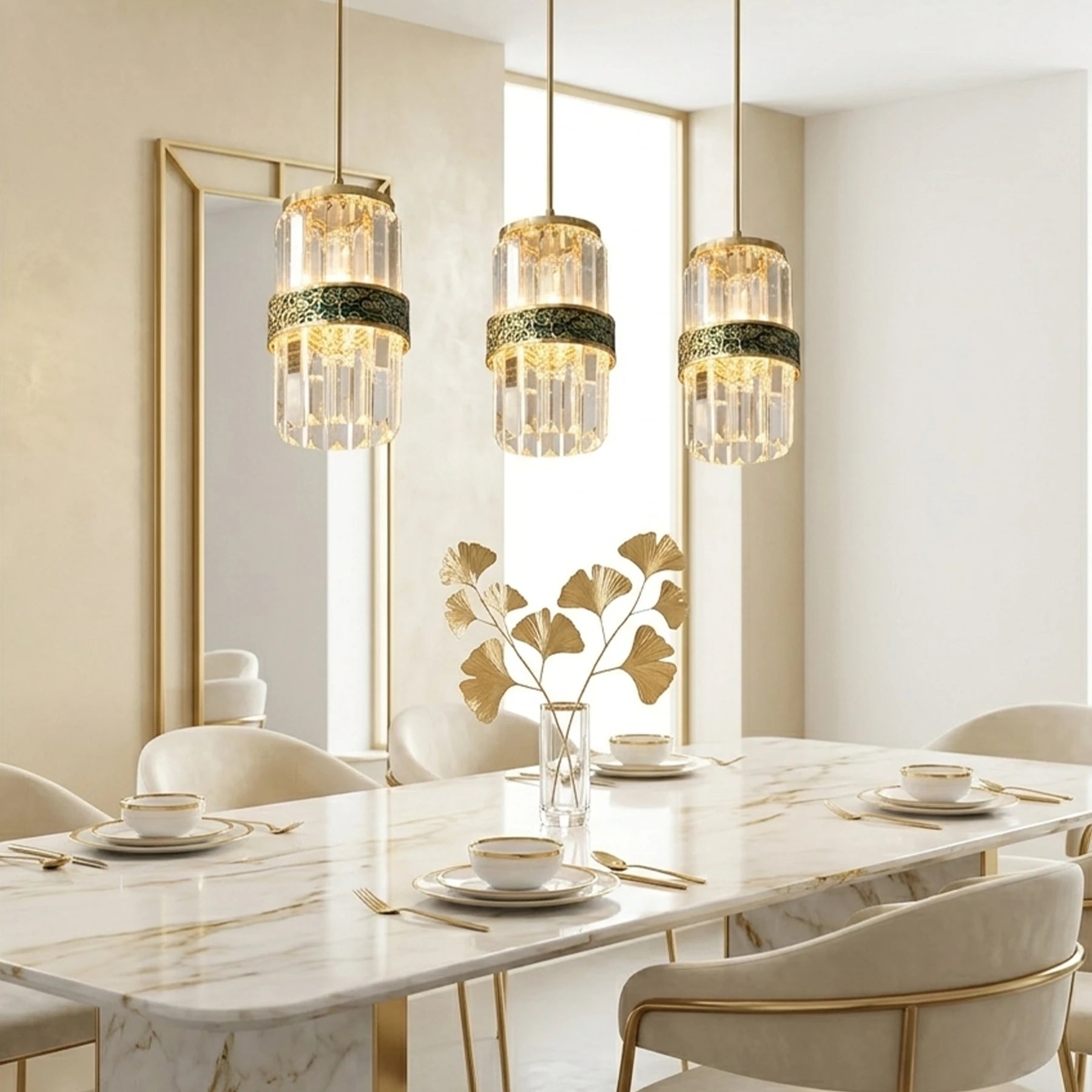 The Luna Ribbed Pendant