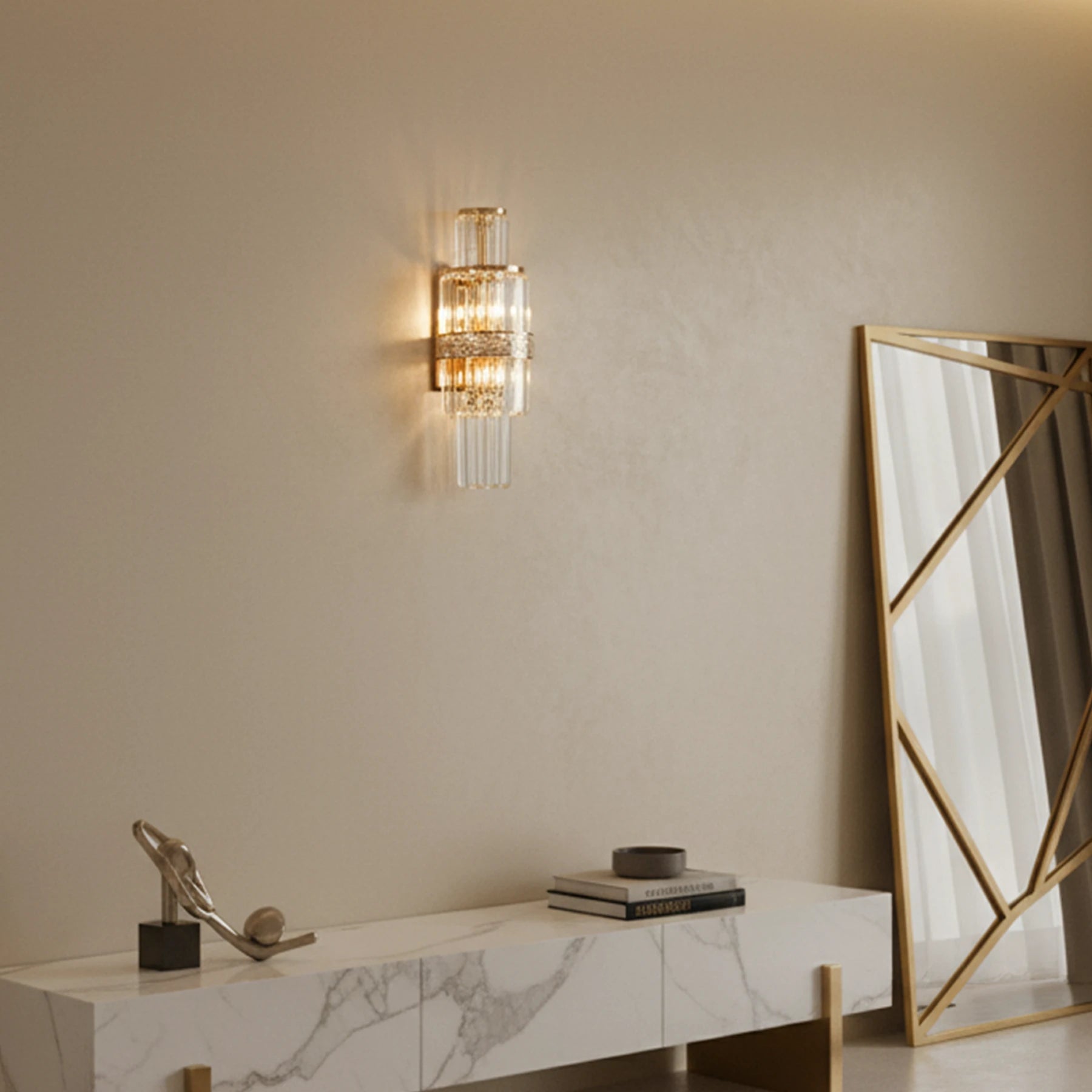 The Selene Ribbed Wall Sconce