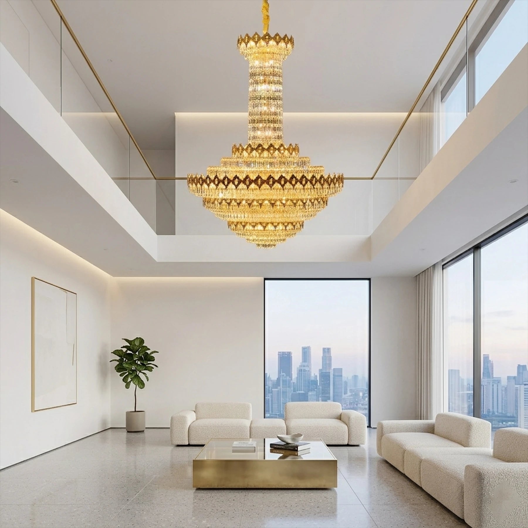Elysian Crystal Drum Chandelier