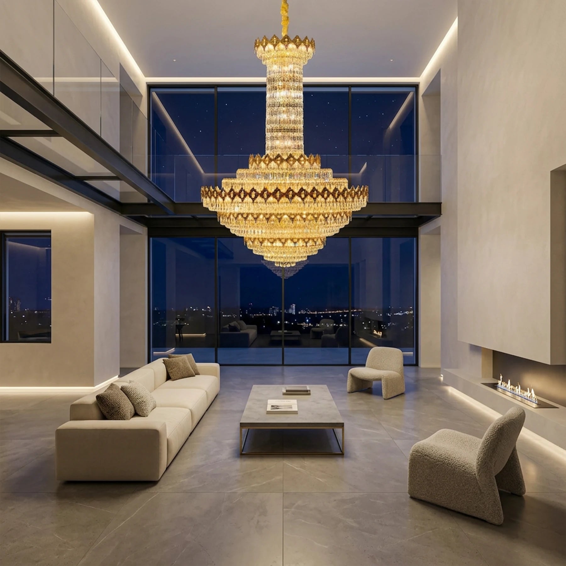 Elysian Crystal Drum Chandelier