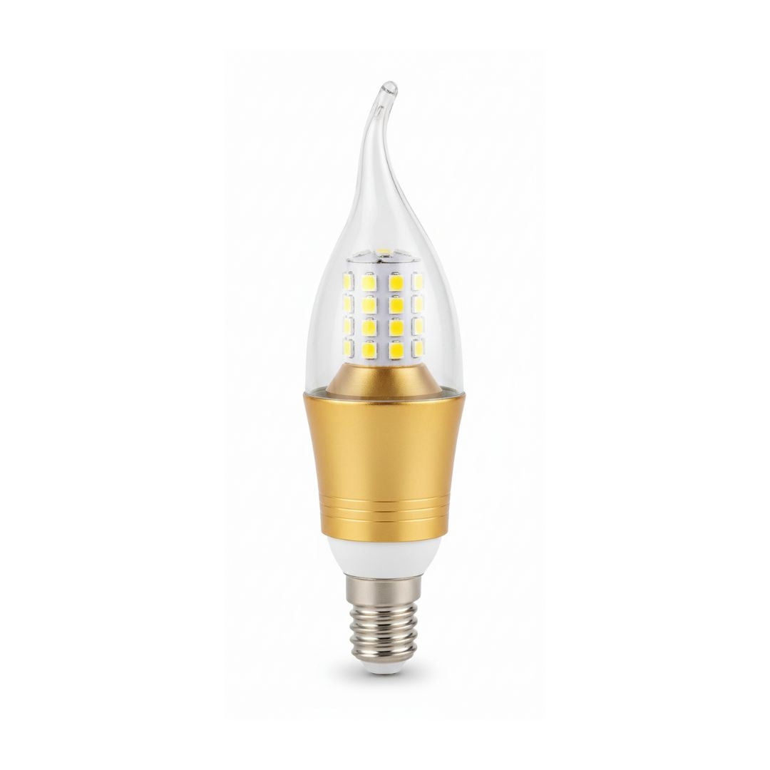 E14 7W LED Flickering Flame Tip Globe – Warm White