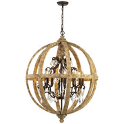 Florin 8 Pendant – Wood/Iron