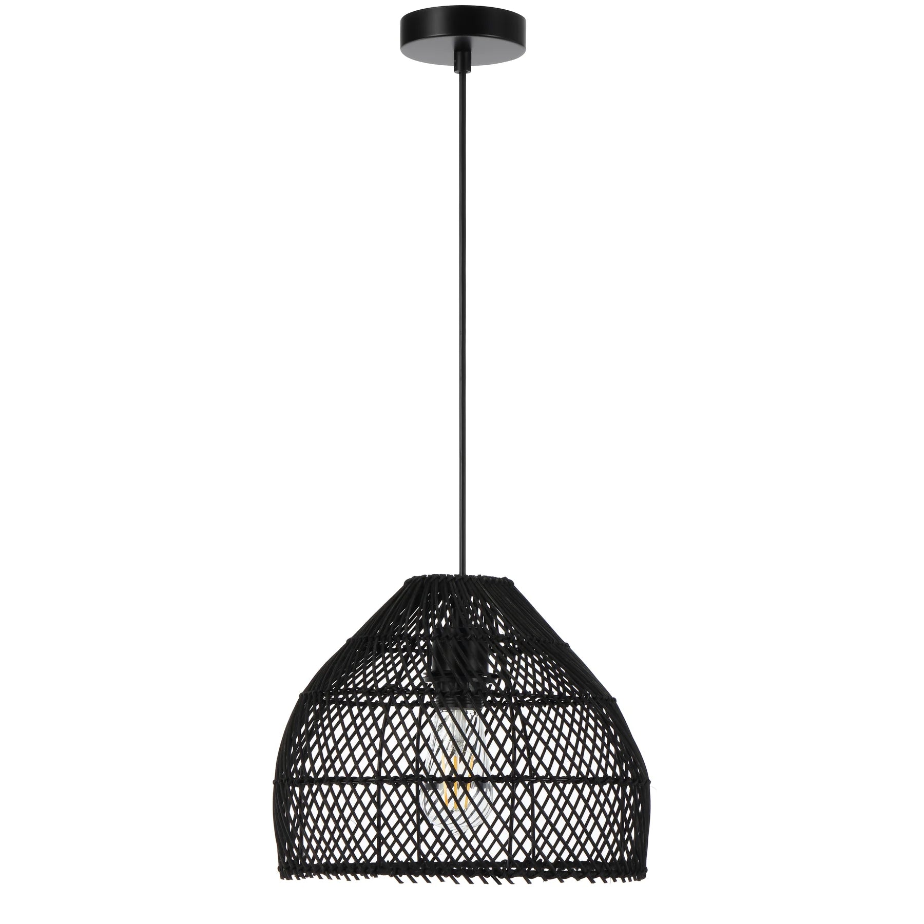 Frya 30 Pendant – Black Rattan