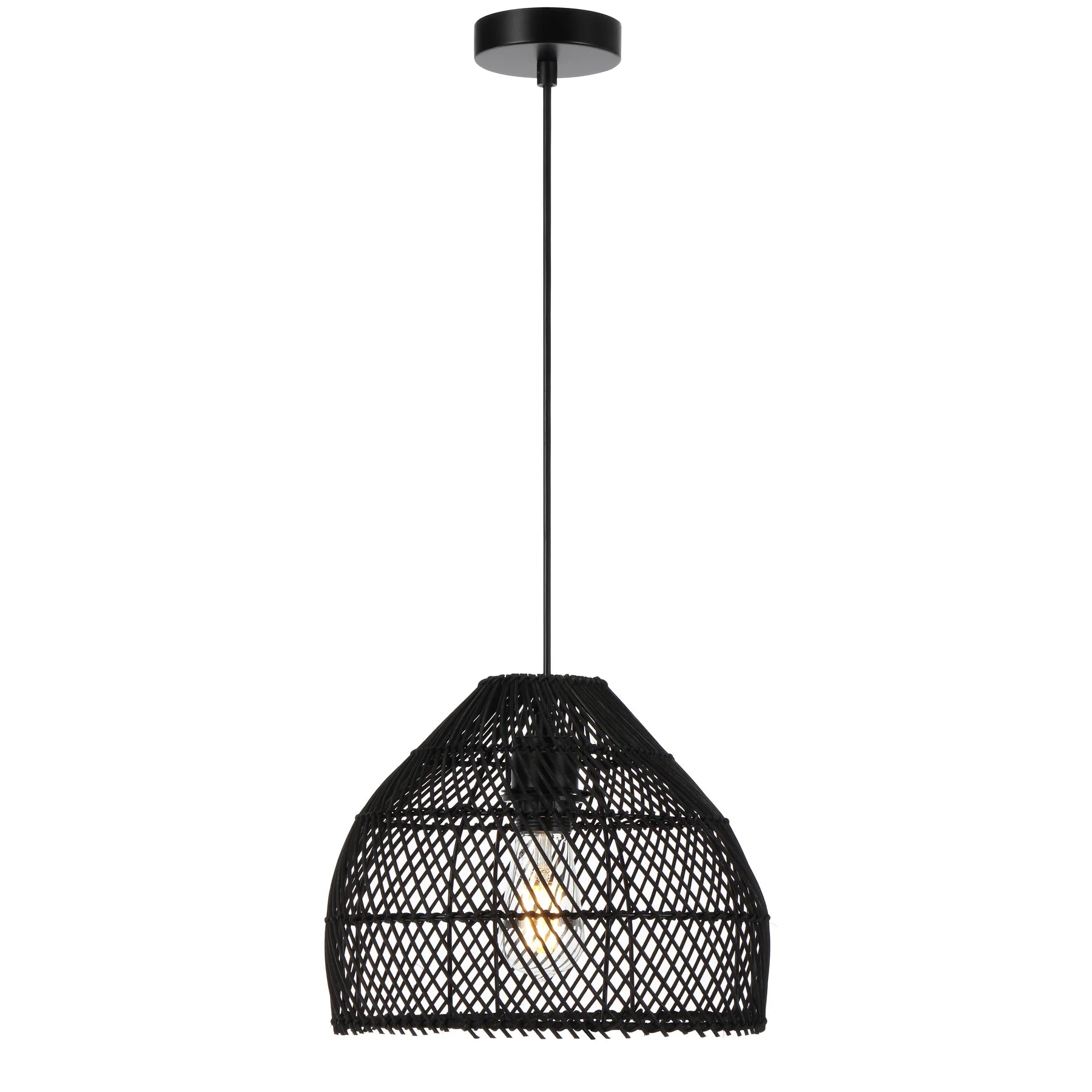 Frya 30 Pendant – Black Rattan