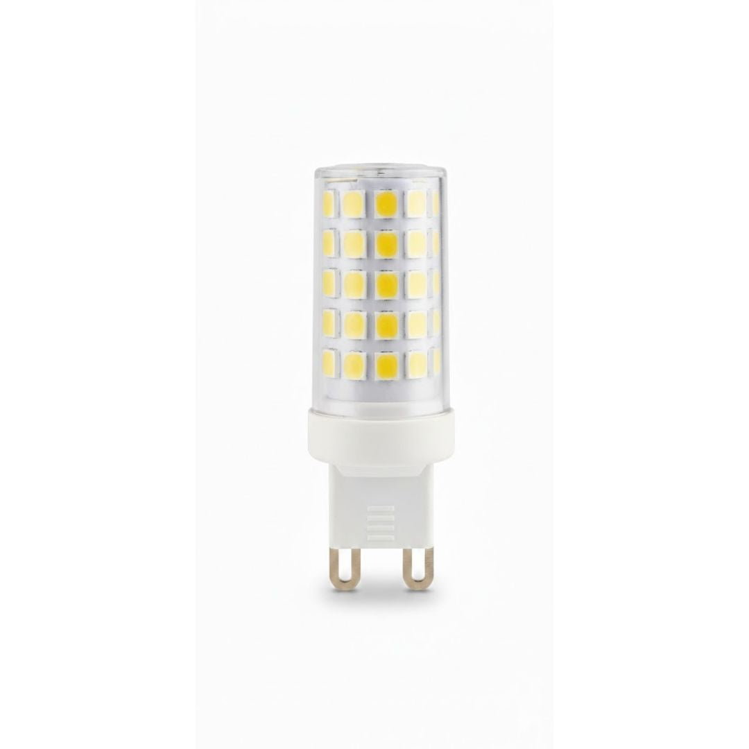LED light bulb on a white background