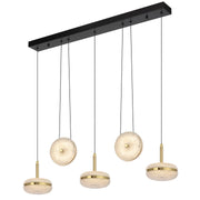 Govan 5Lt Bar Pendant – Antique Gold