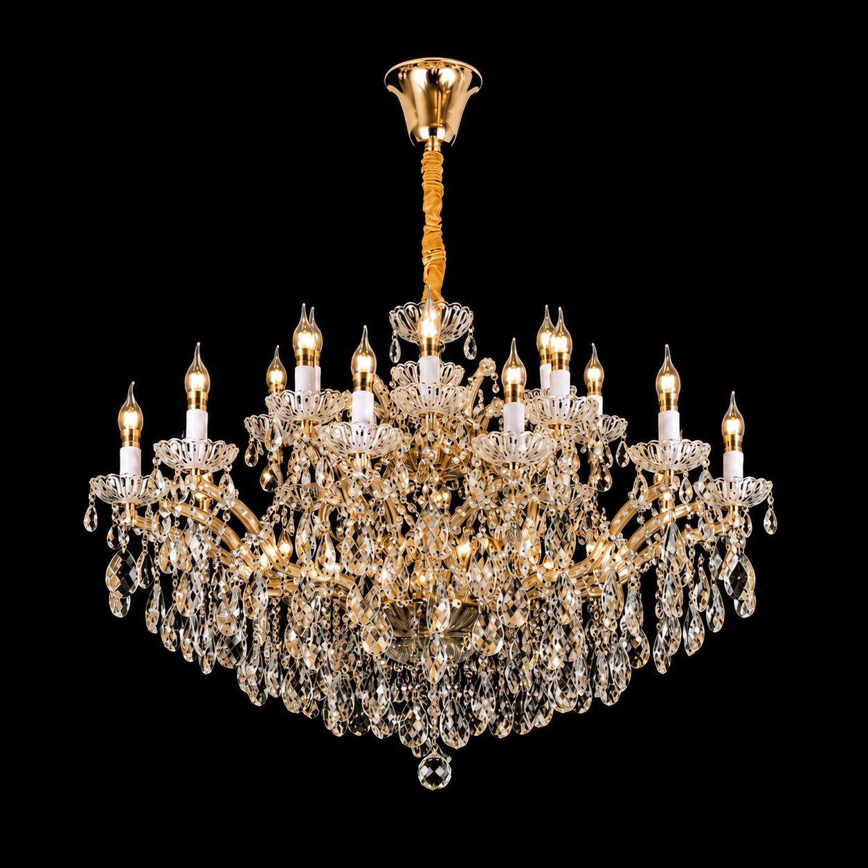 Grand Versailles Crystal Chandelier – Sovereign Gold Series