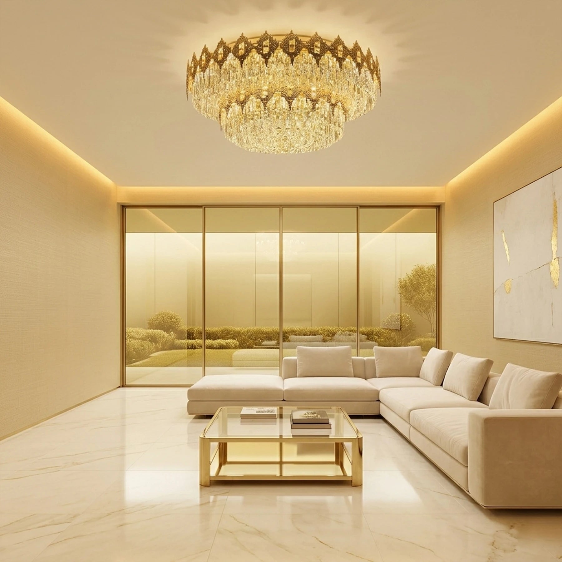 Elysian Grand Crystal Chandelier