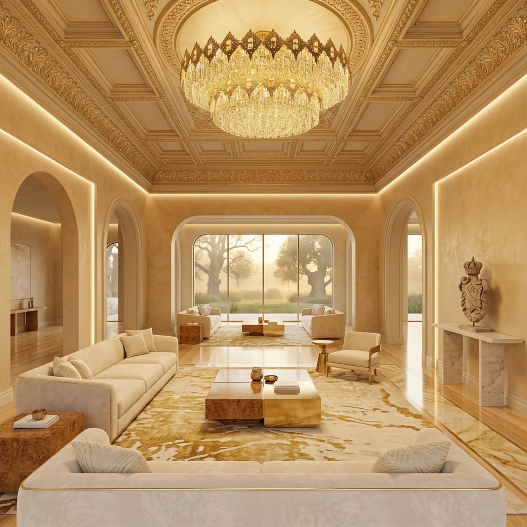 Elysian Grand Crystal Chandelier