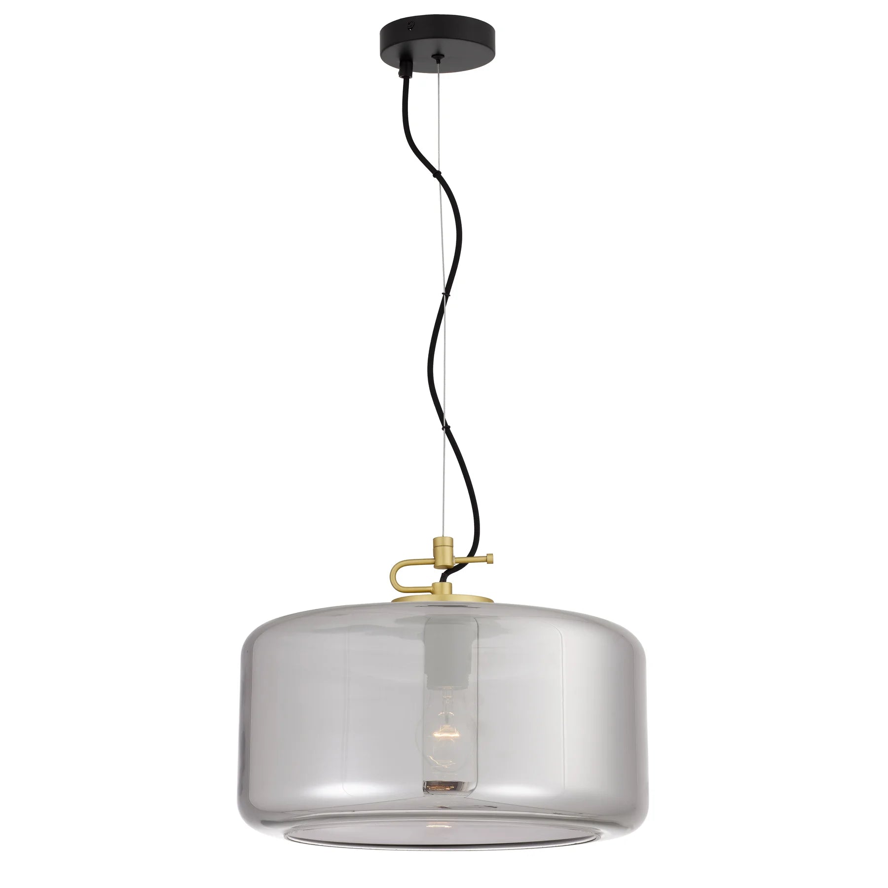 Korova Large Pendant – Brass/Smoke