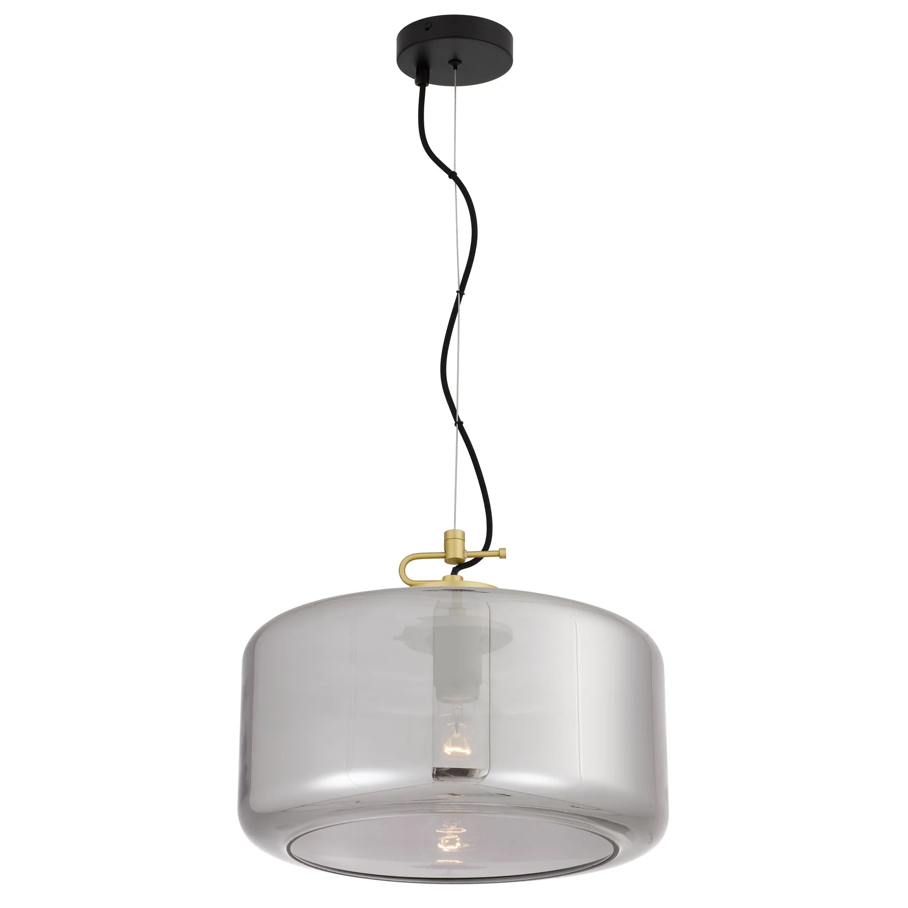 Korova Large Pendant – Brass/Smoke