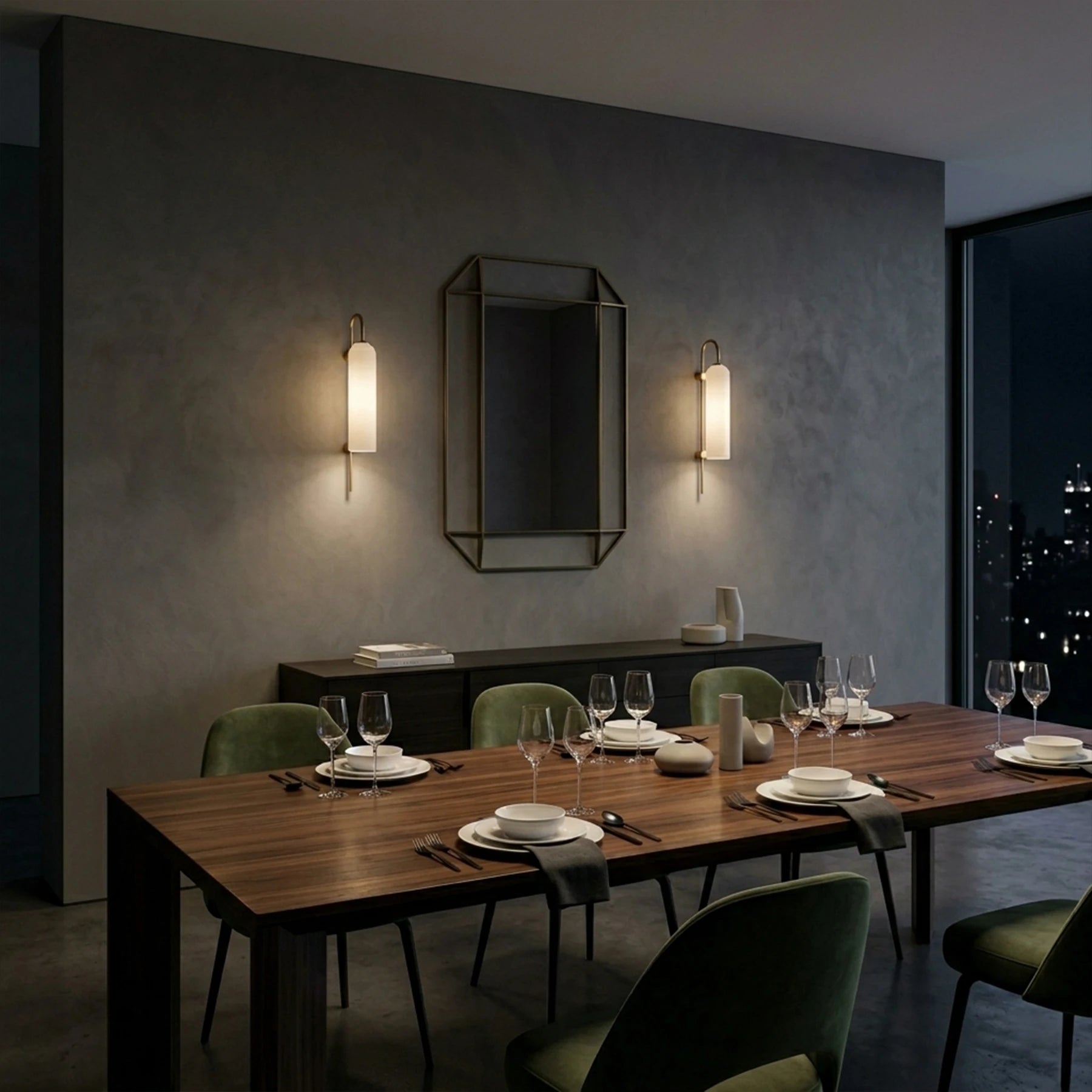 The Lyra Ribbed Sconce