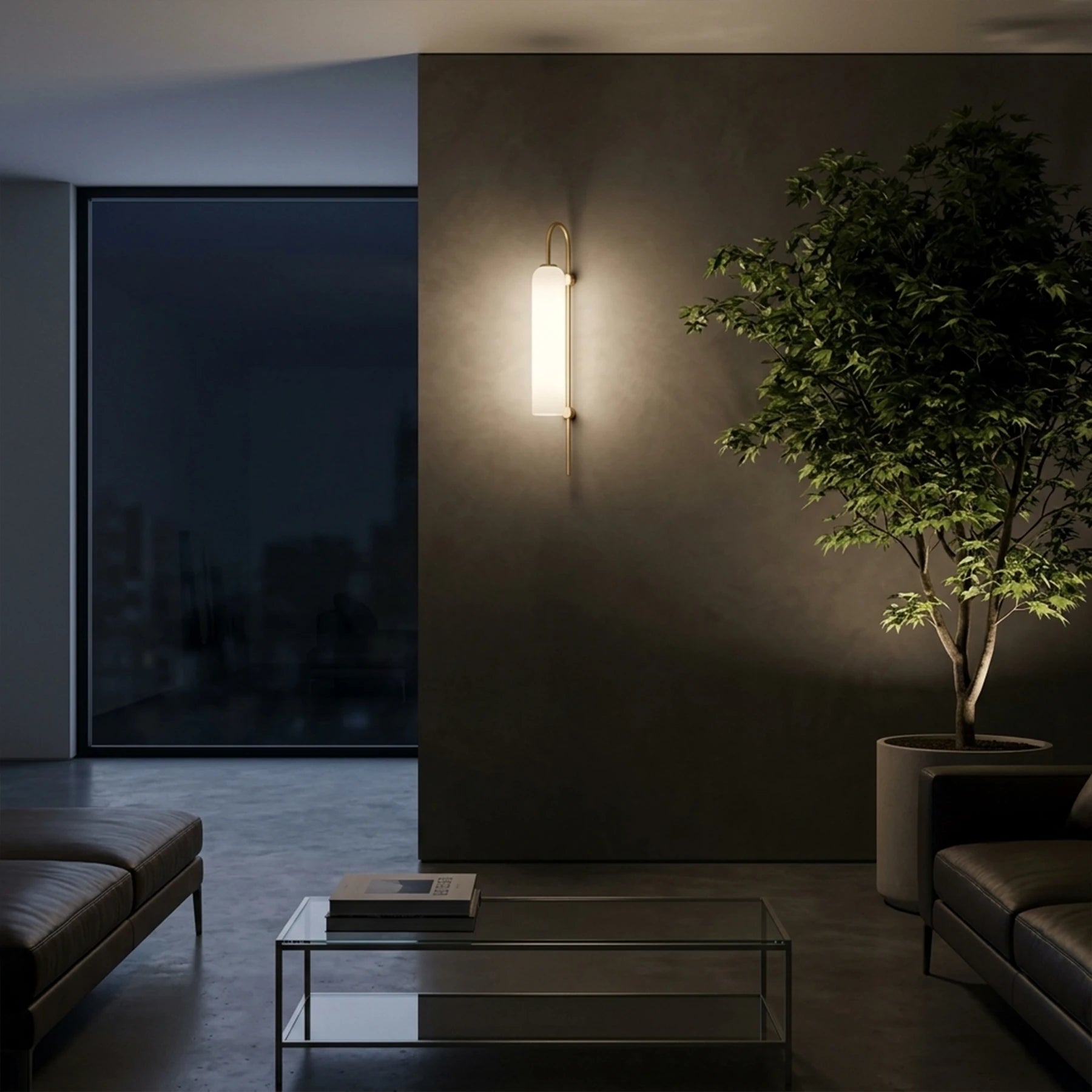 The Lyra Ribbed Sconce