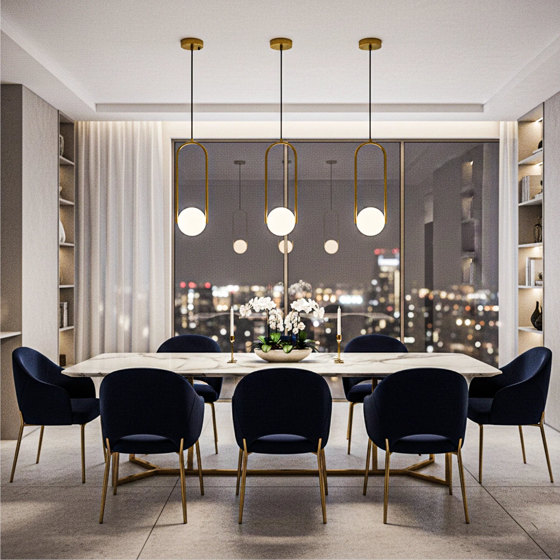 Halo Arch Pendant Light