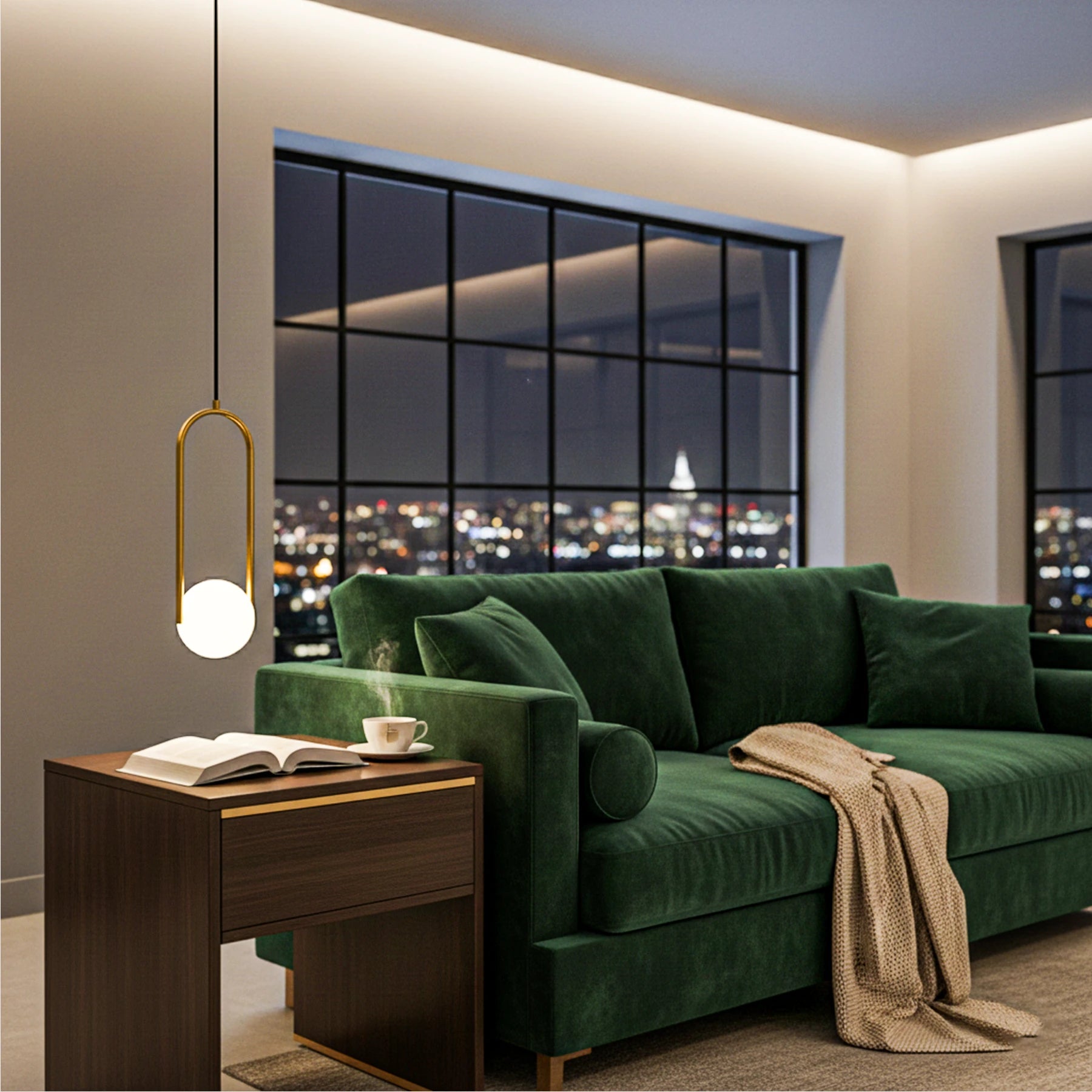 Halo Arch Pendant Light