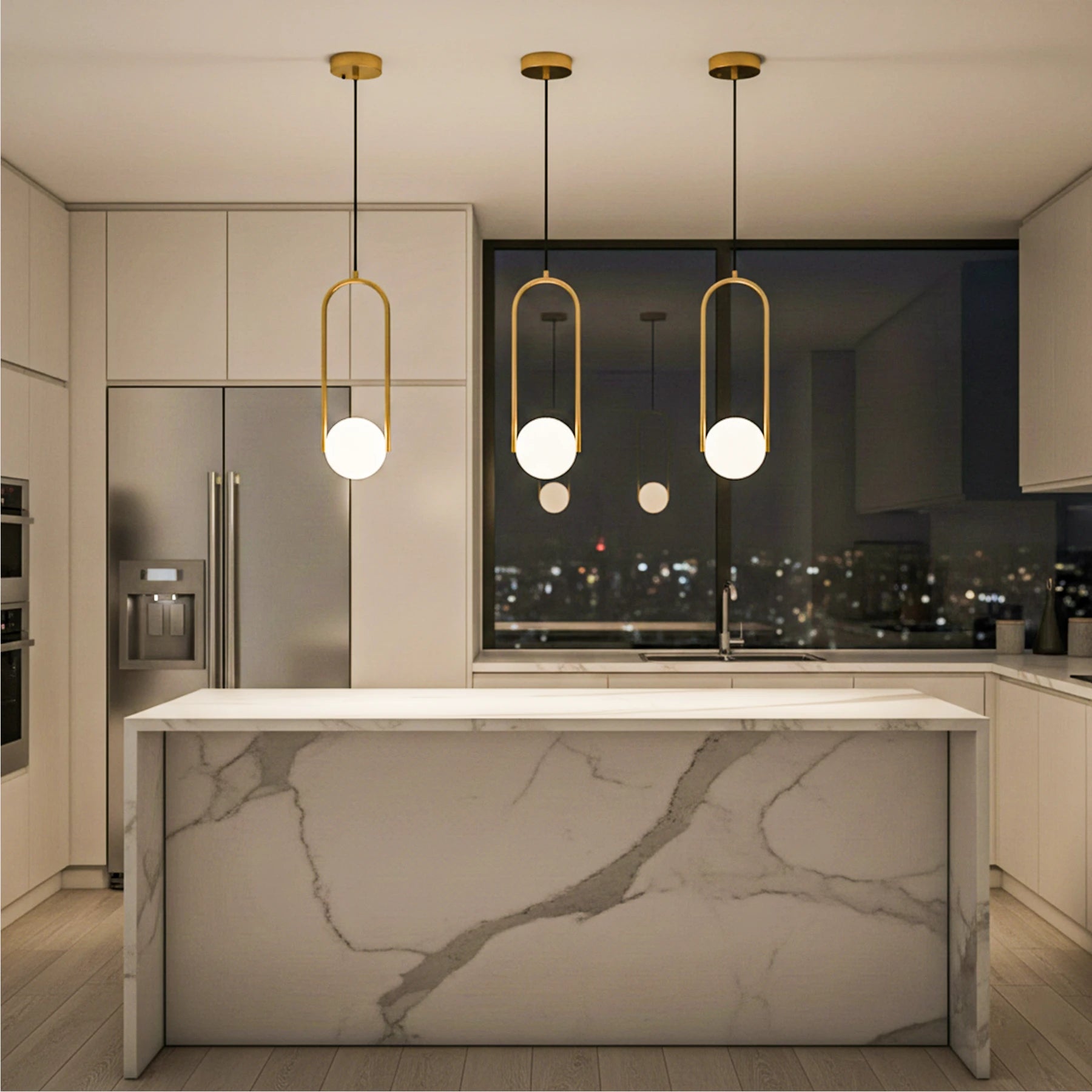 Halo Arch Pendant Light