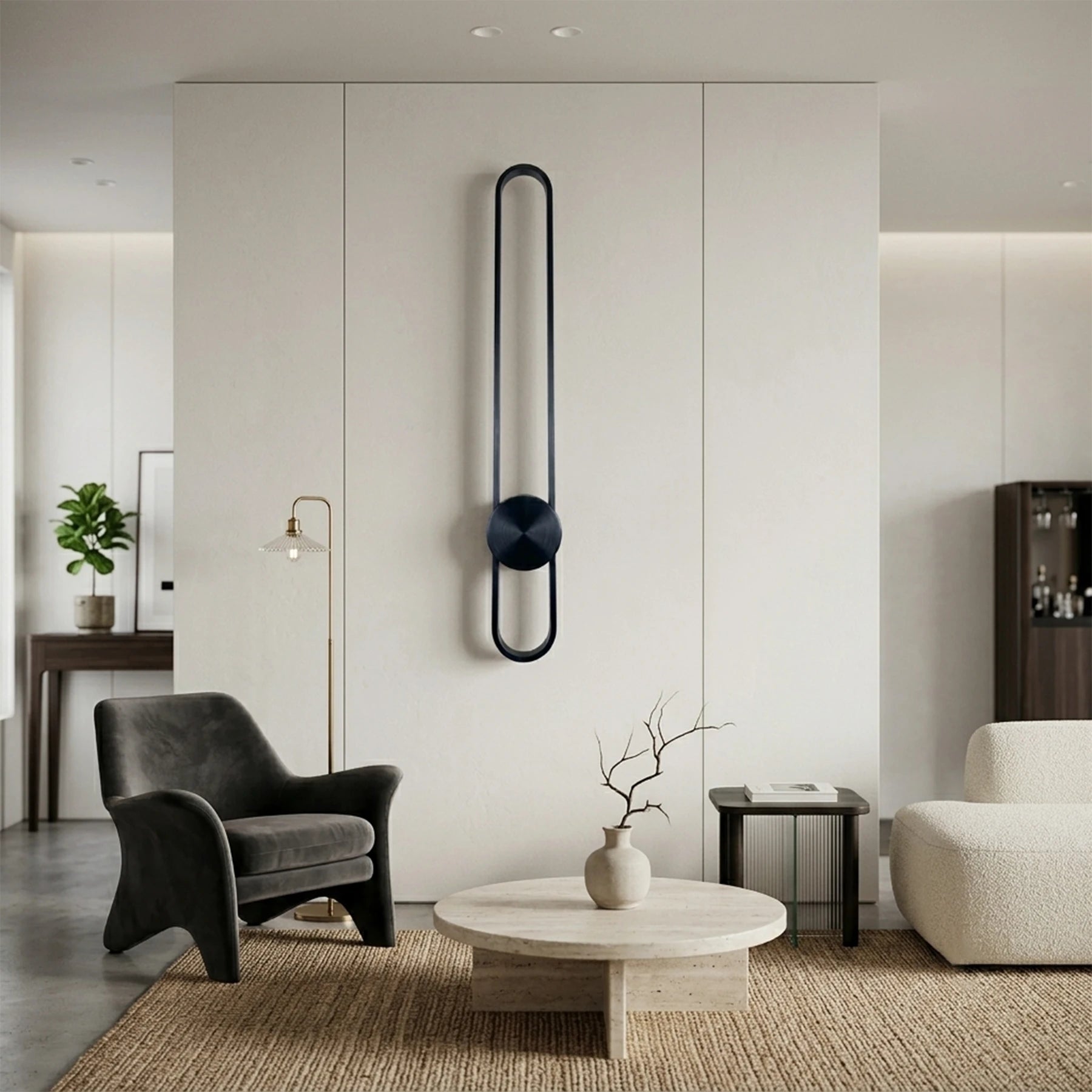 Vertical Halo Wall Light