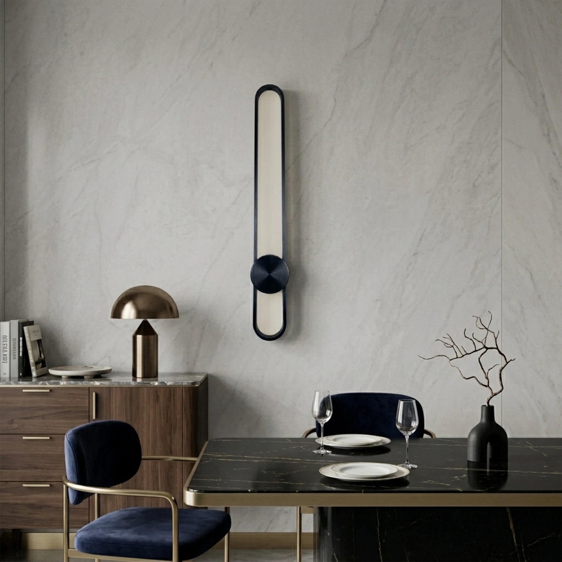 Vertical Halo Wall Light