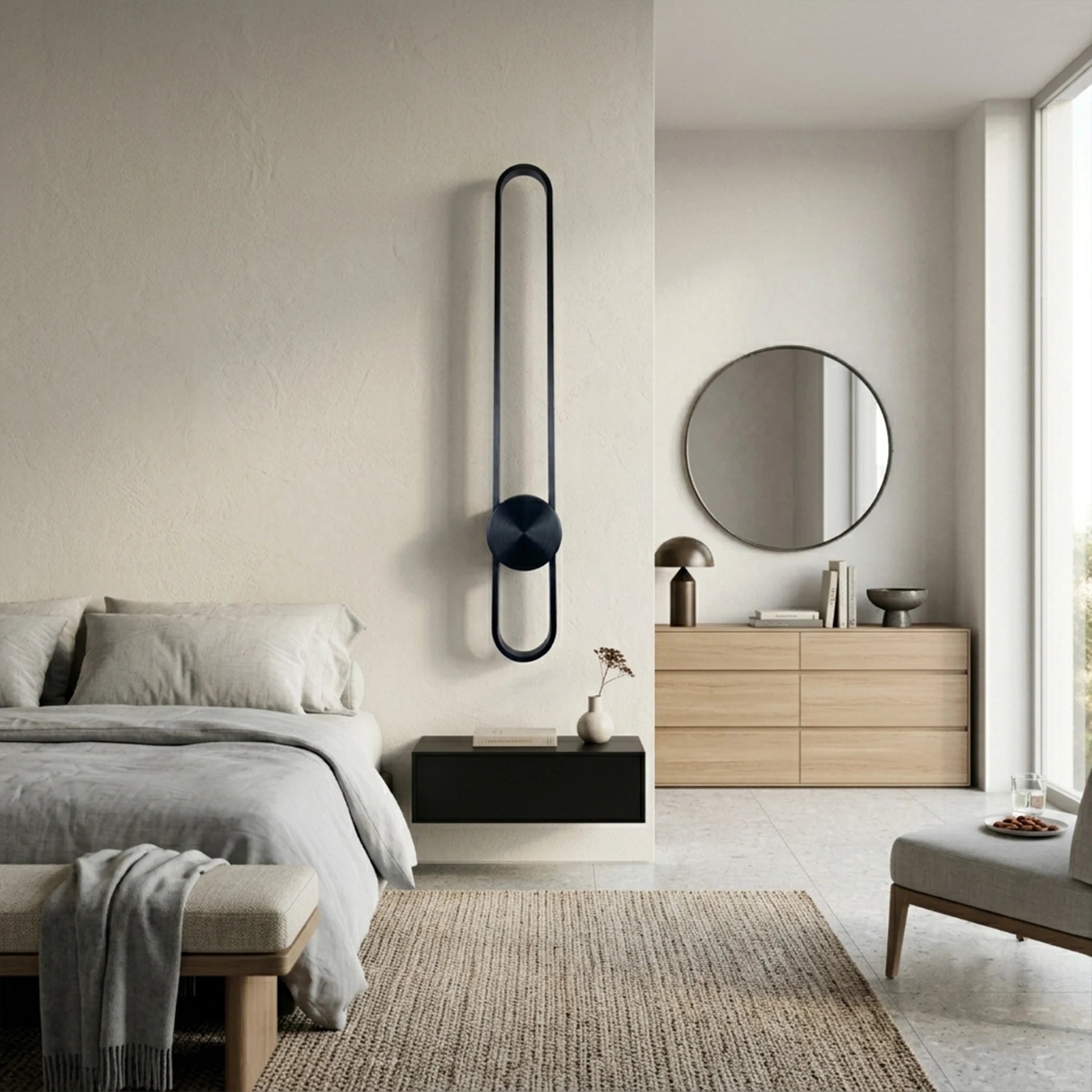 Vertical Halo Wall Light